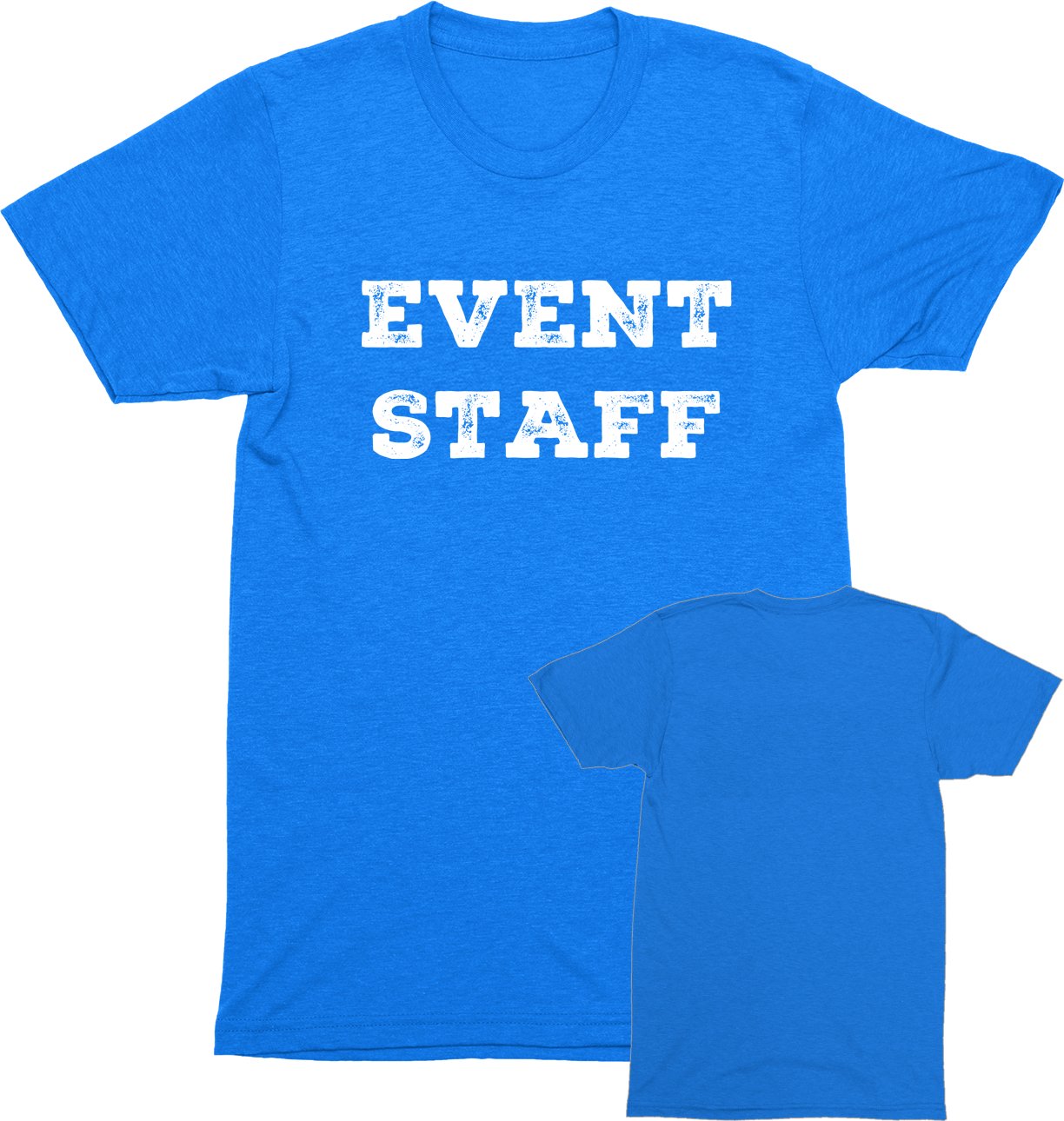 Professional Event T-Shirt - Rustic Design for Staff (Front Only, NR-G) Soft Cotton Tees