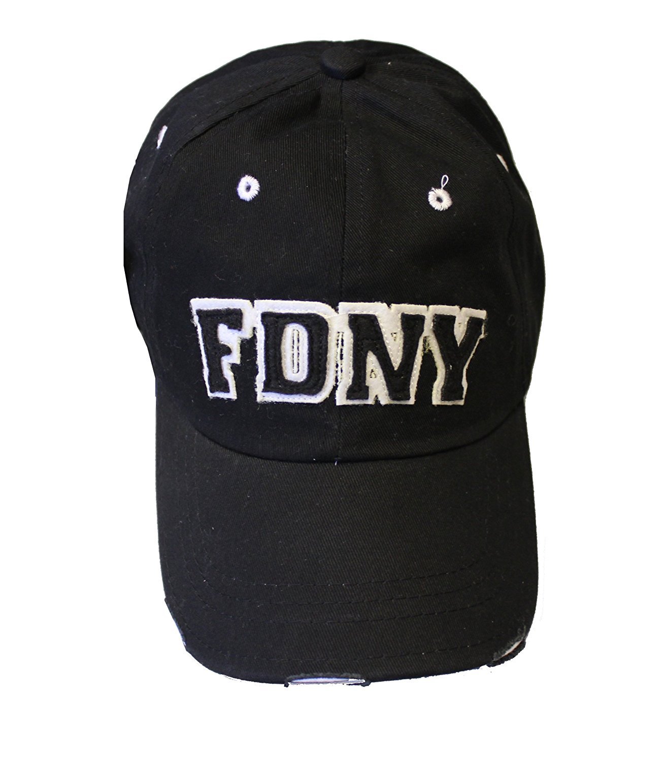 FDNY Baseball Hat Fire Department Of New York City Black & White One Size