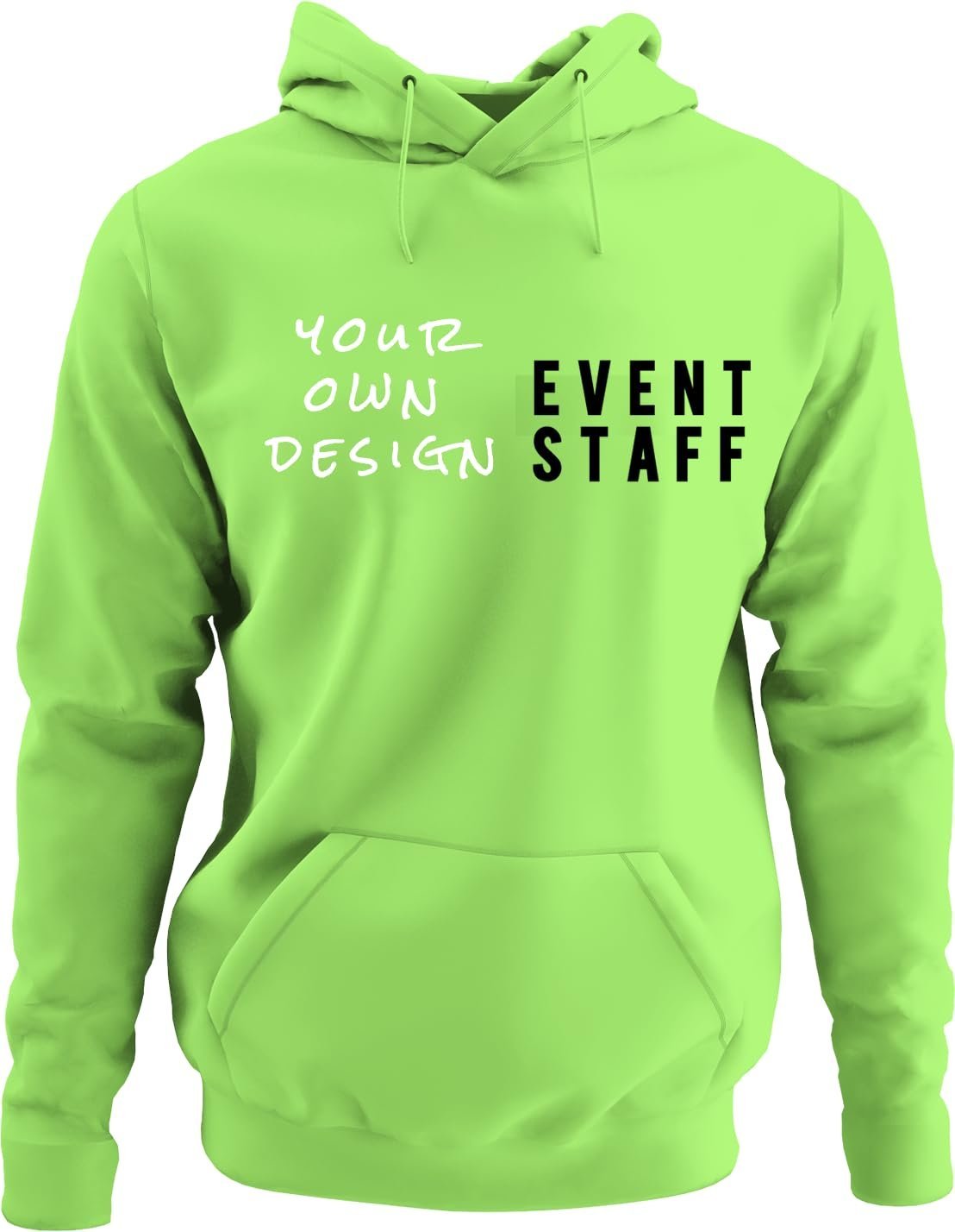 NYC FACTORY Mens EVENT STAFF Cotton Fleece Pullover Hoodie Sweatshirt