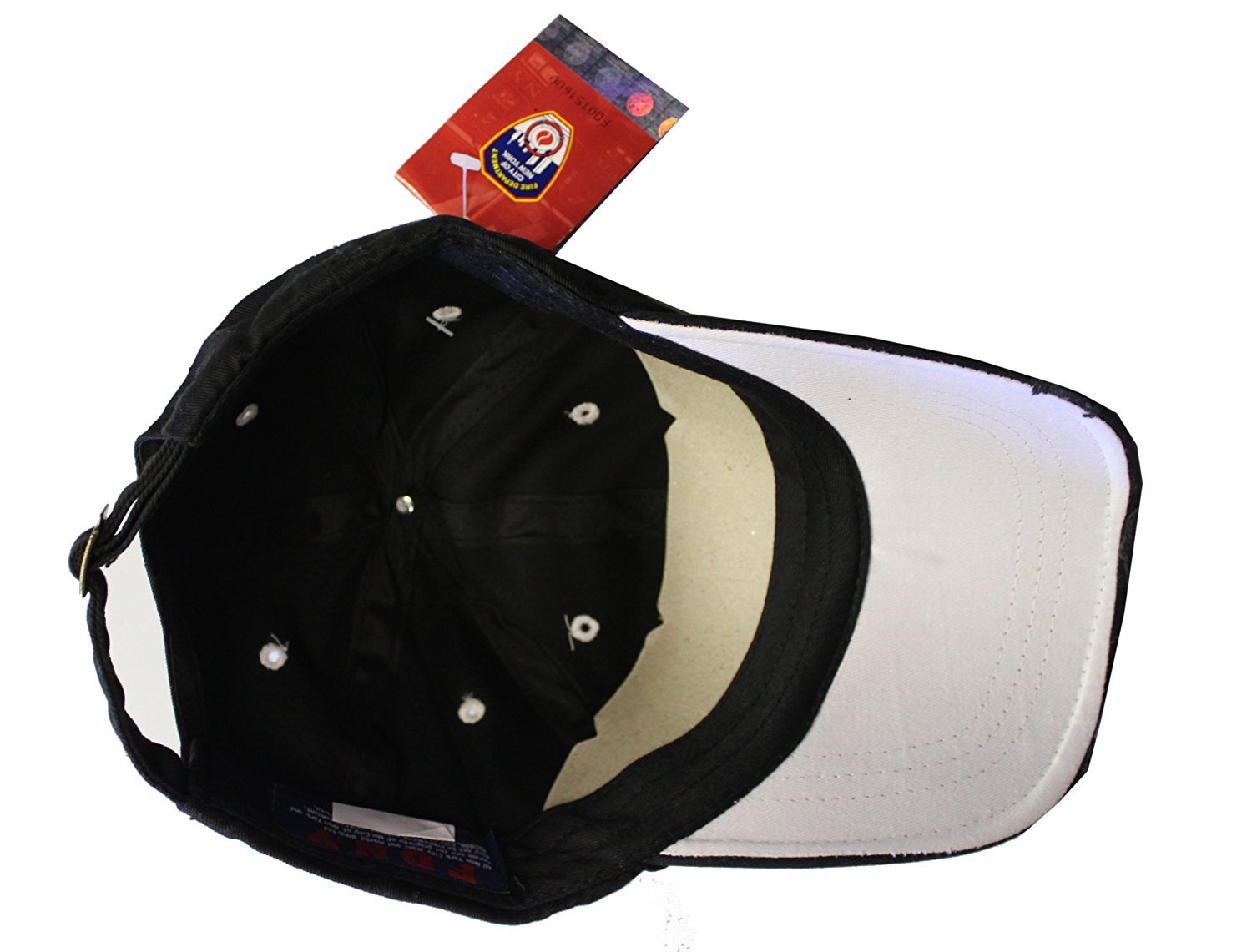 FDNY Baseball Hat Fire Department Of New York City Black & White One Size