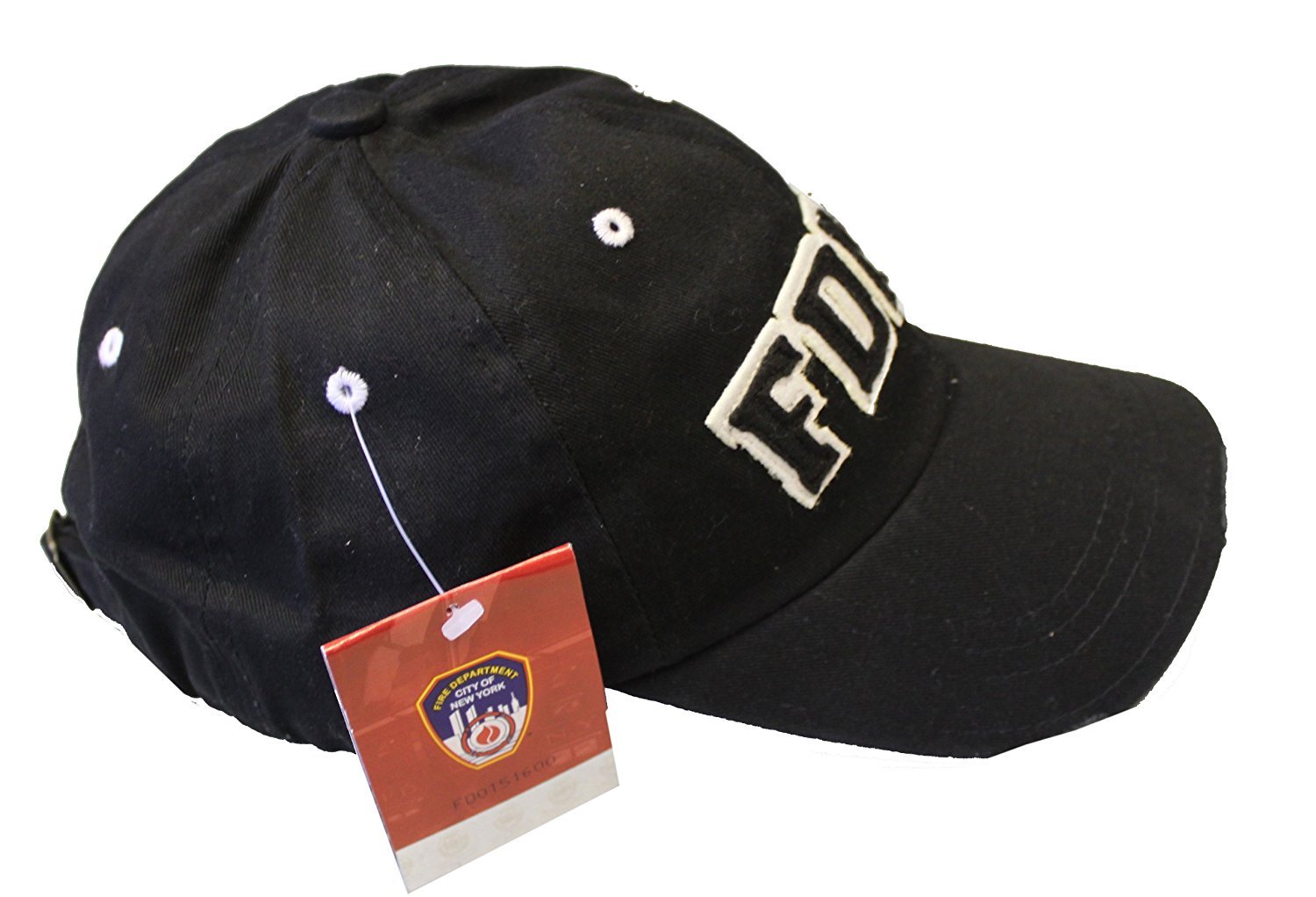 FDNY Baseball Hat Fire Department Of New York City Black & White One Size
