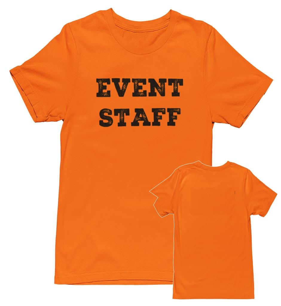 Professional Event T-Shirt - Rustic Design for Staff (Front Only, NR-G) Soft Cotton Tees