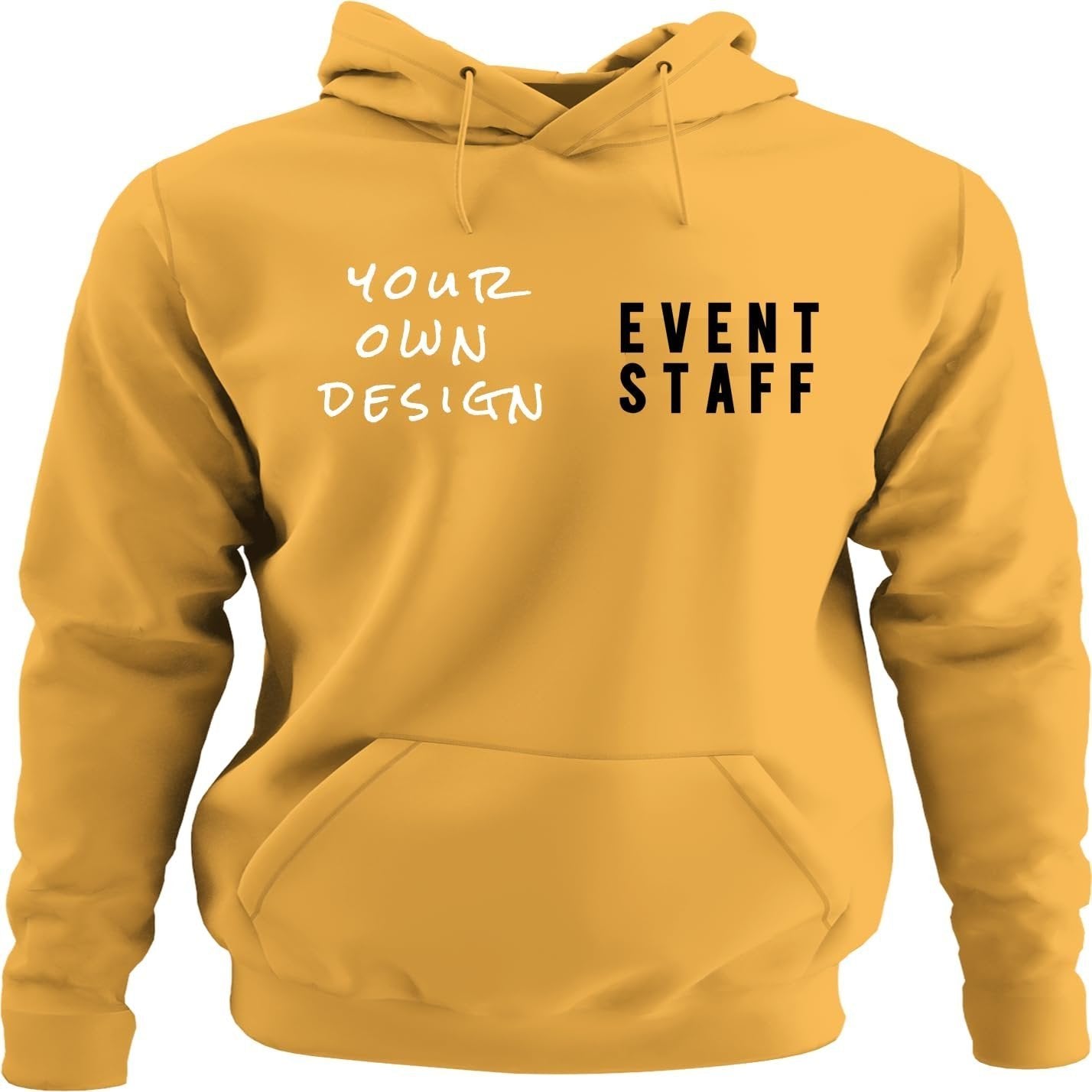 NYC FACTORY Mens EVENT STAFF Cotton Fleece Pullover Hoodie Sweatshirt