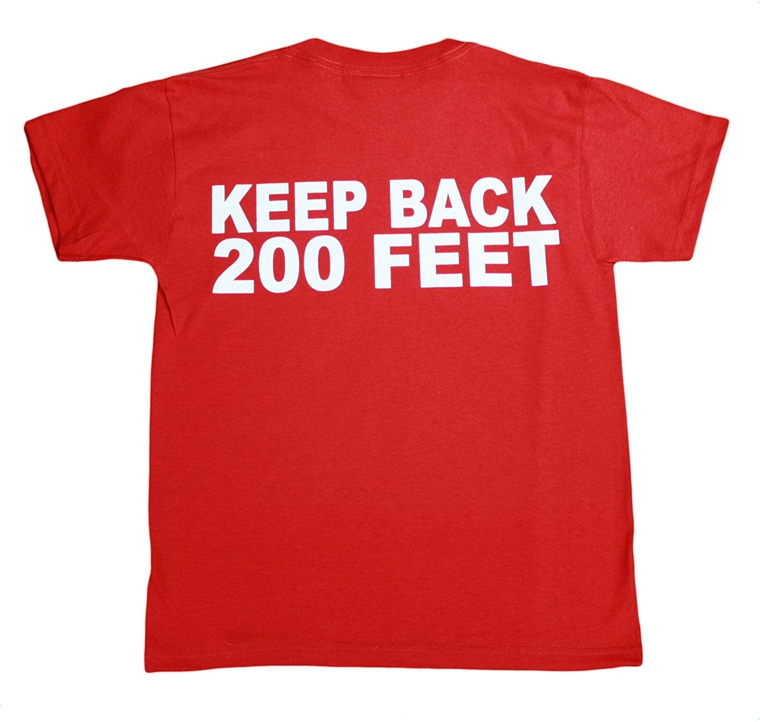 FDNY Kids Short Sleeve Screen Print 200 feet Back T-Shirt Red