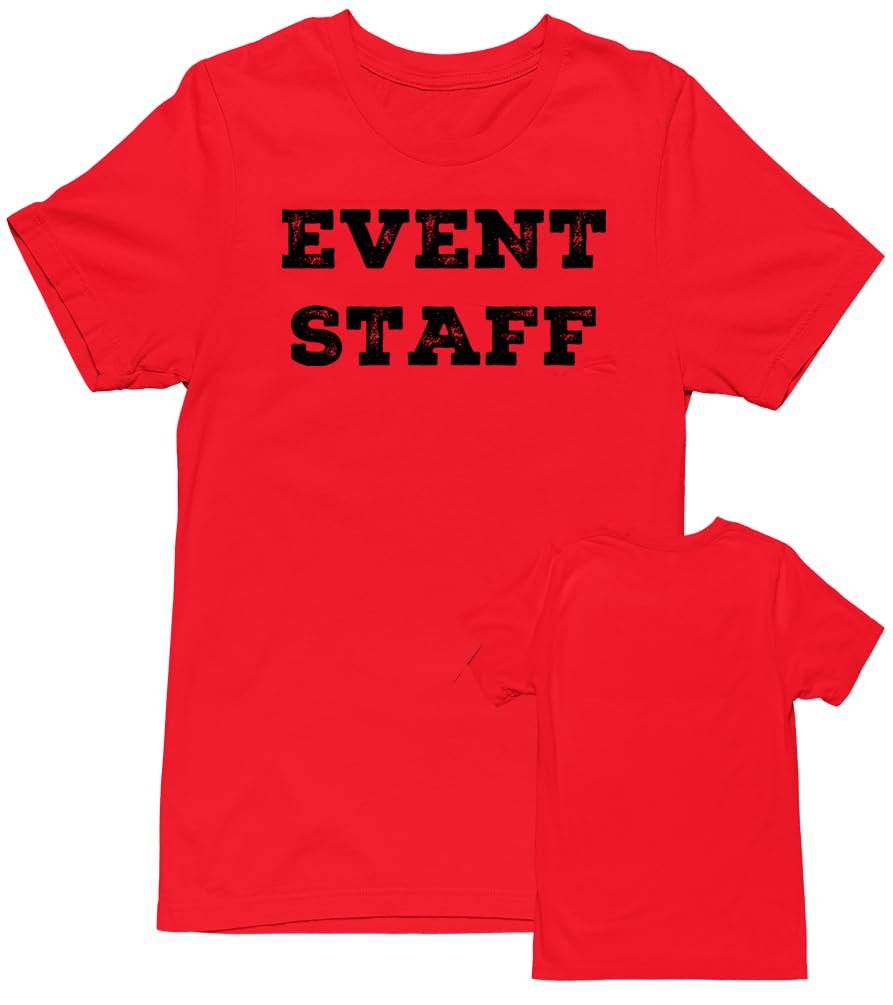 Professional Event T-Shirt - Rustic Design for Staff (Front Only, NR-G) Soft Cotton Tees