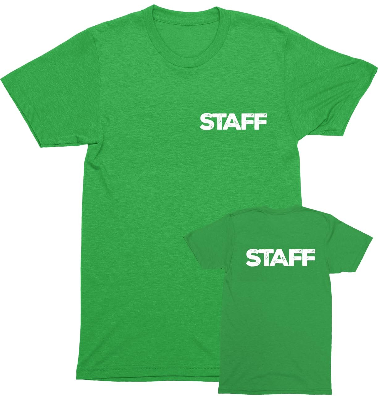 Professional Event T-Shirt - Rustic Design for Staff (NR-B, Chest & Back) Soft Cotton Tees