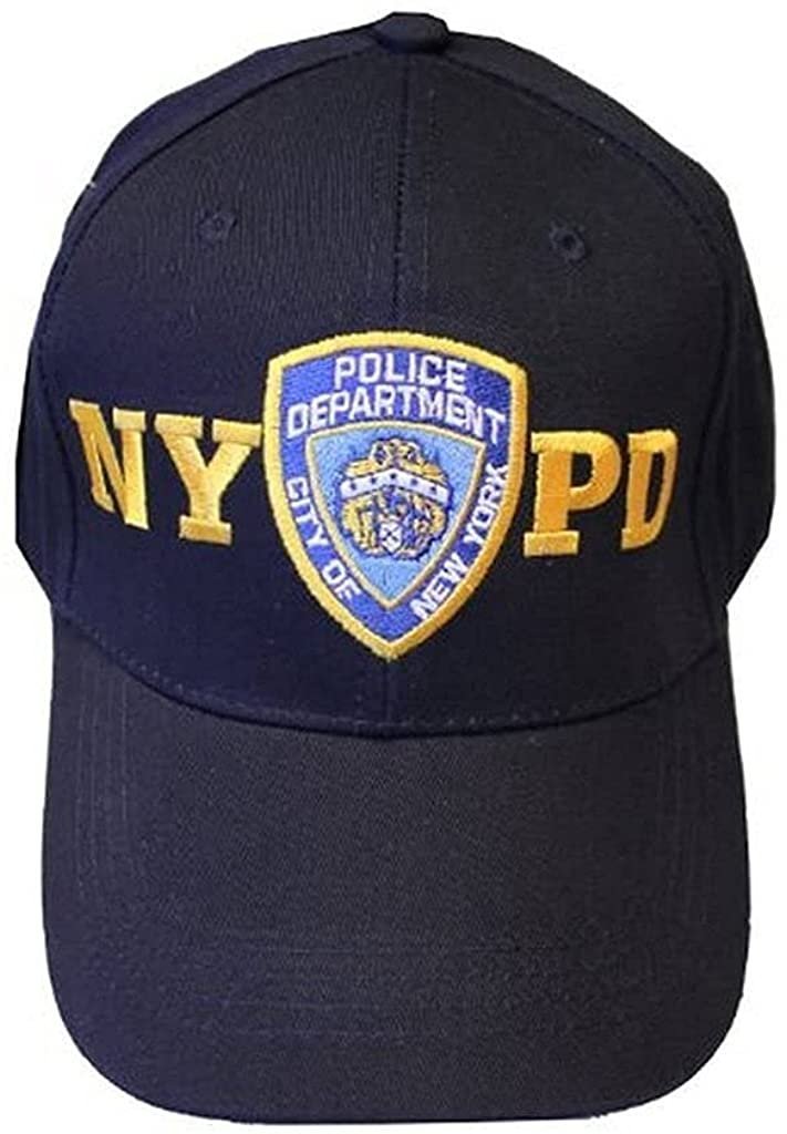 Men's NYPD Baseball Hats (Bestseller, Navy / Gold)