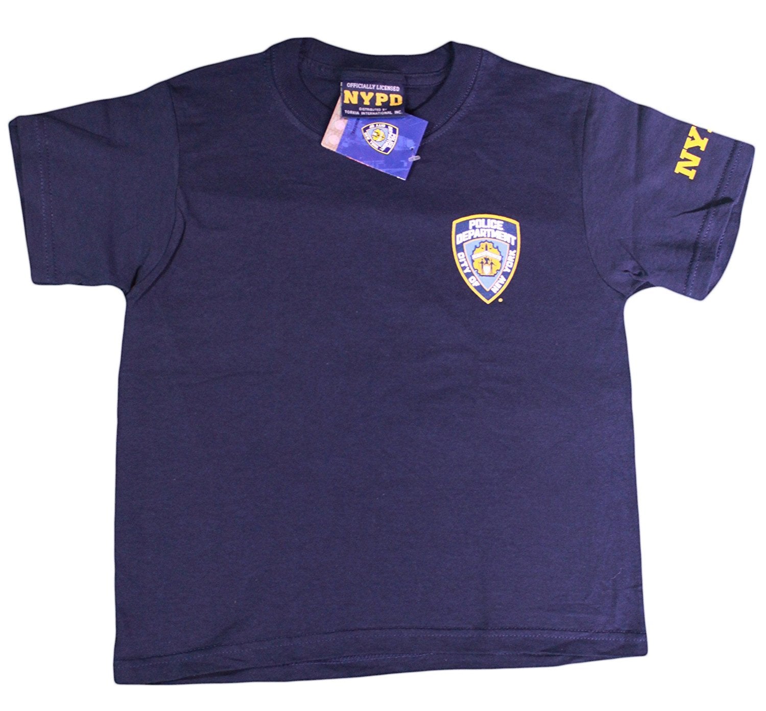 NYPD Kids T-shirt New York Finest Youth Navy Tee Official New York