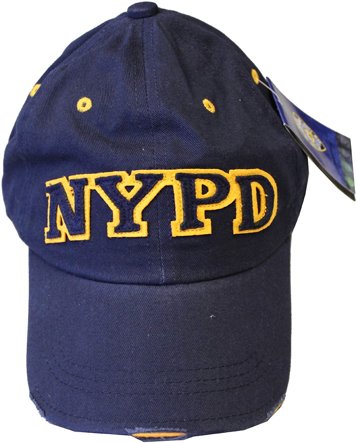 Men's NYPD Baseball Hats (Navy / Yellow 99310)