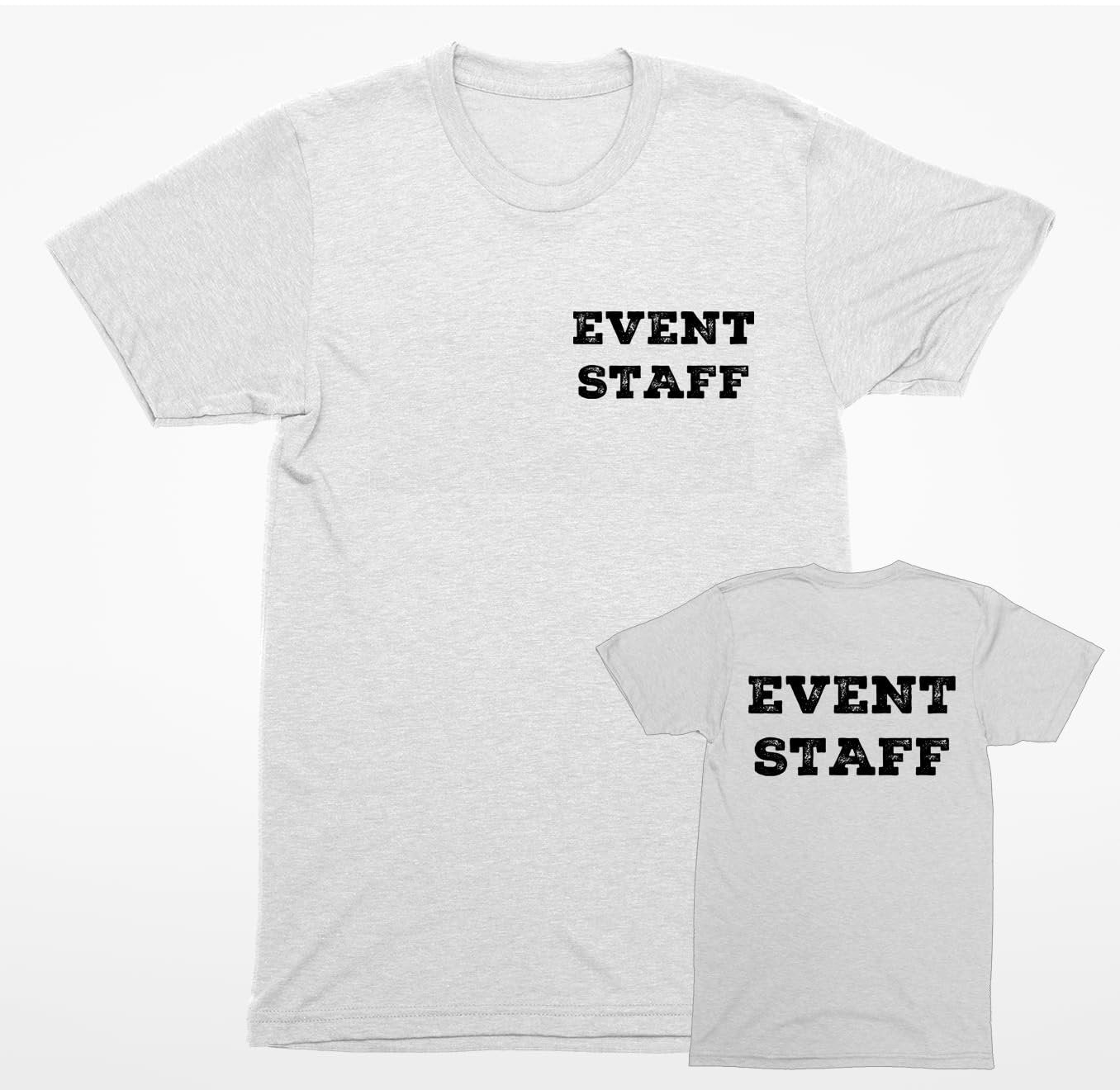 Professional Event Men's Unisex Staff Tees - Front & Back All Colors & Sizes In Stock