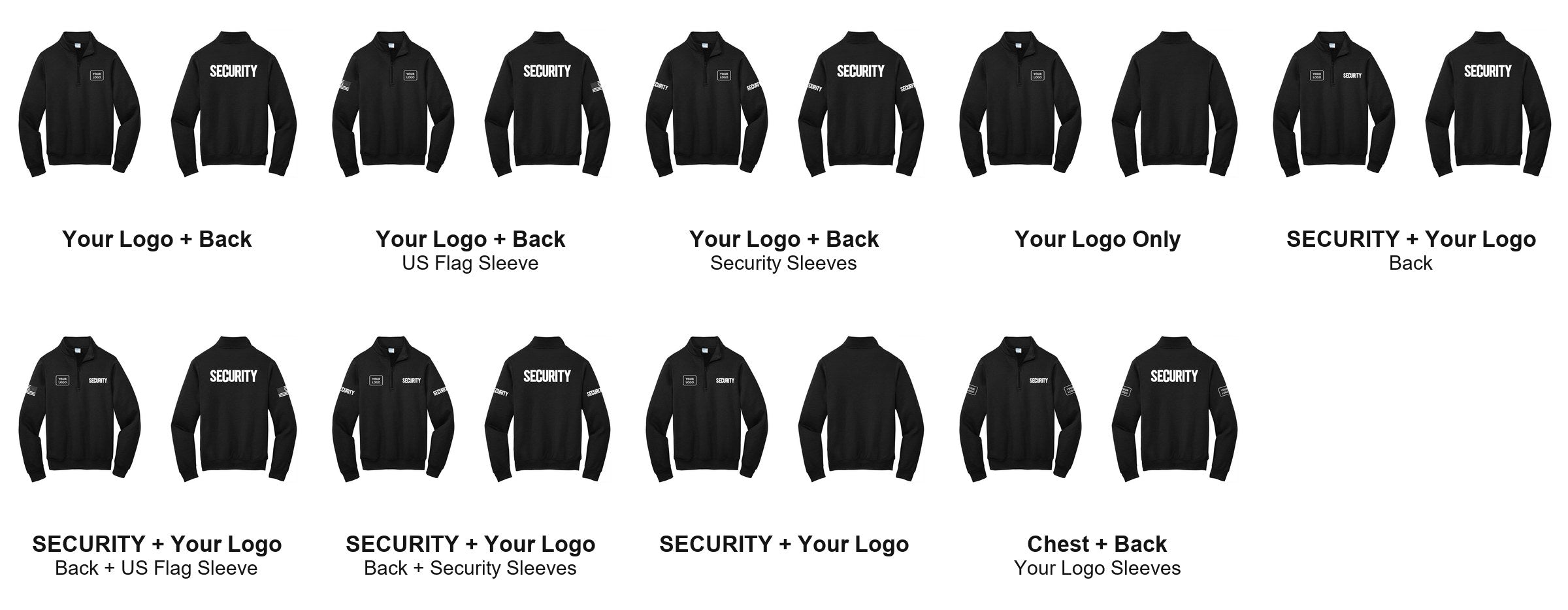 SECURITY t-shirt print layouts