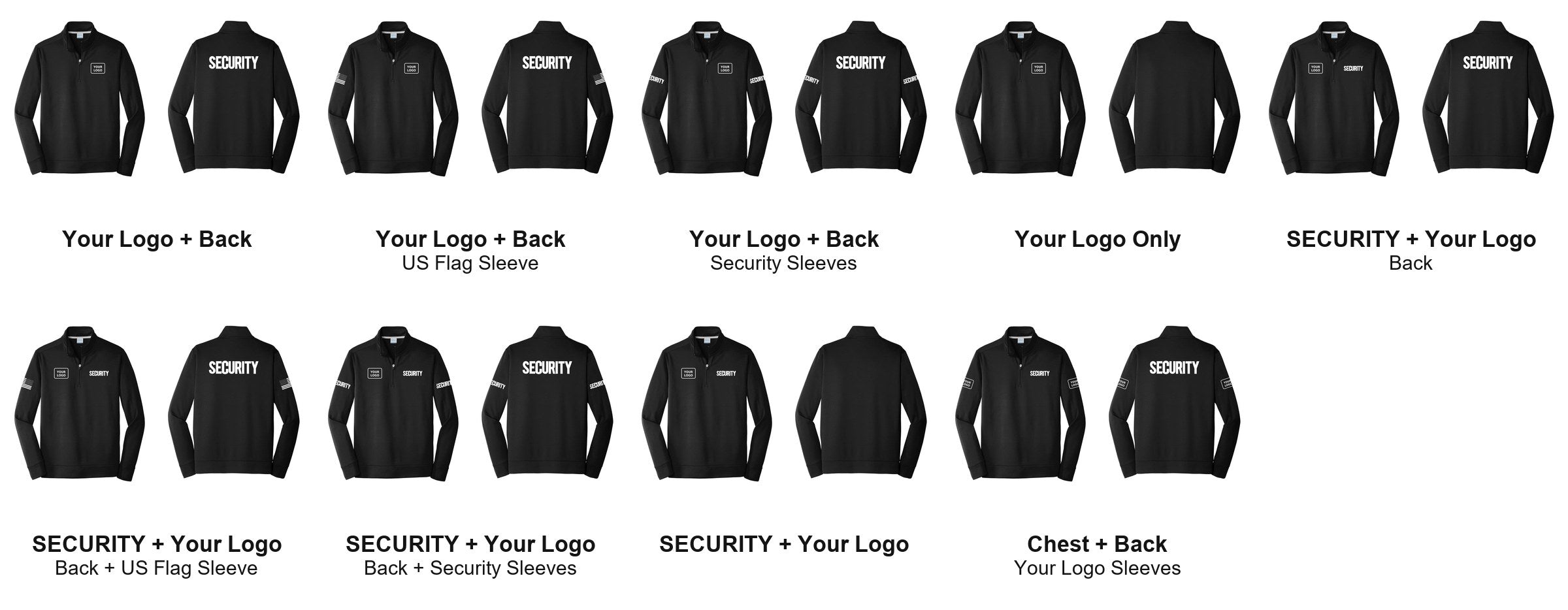 SECURITY t-shirt print layouts