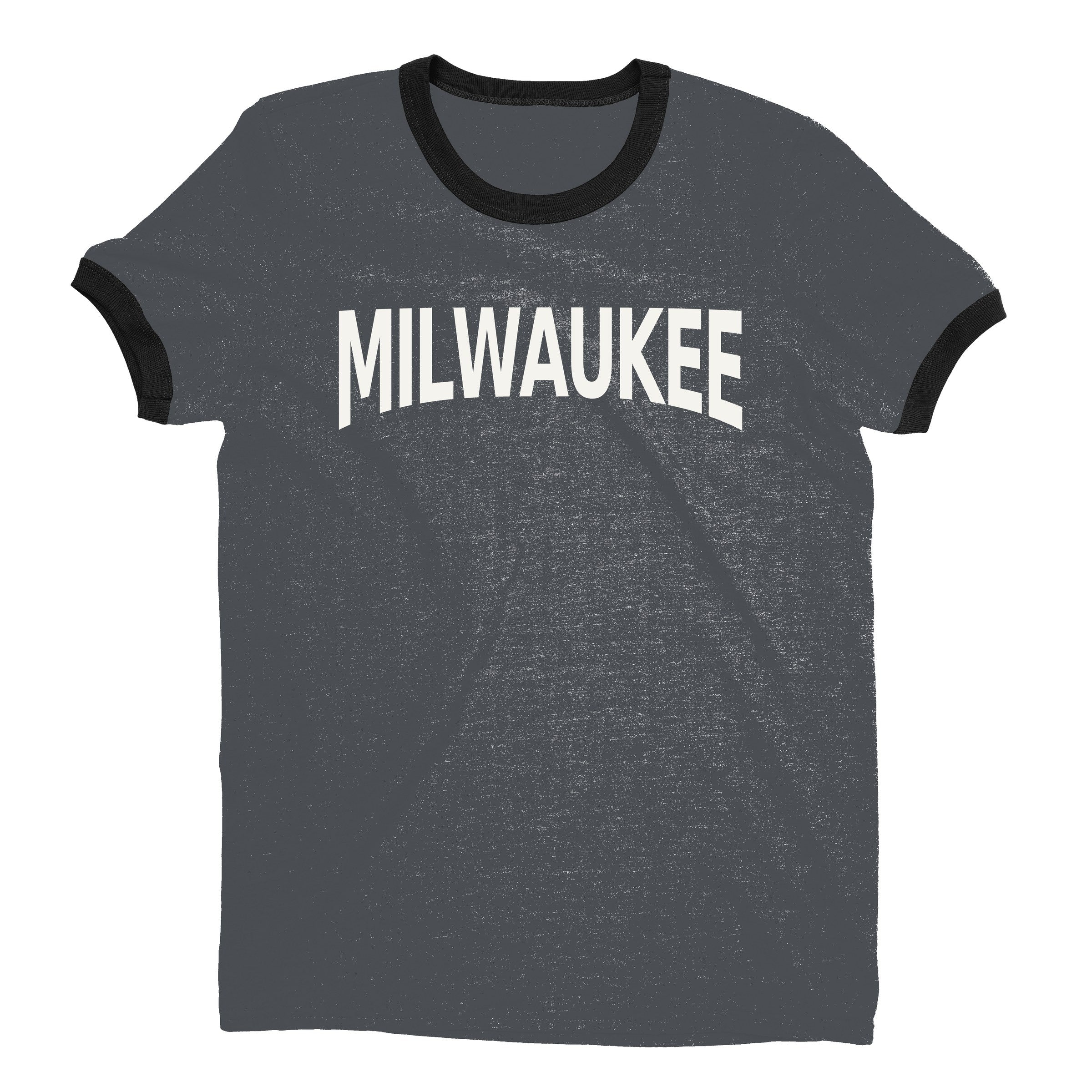 Milwaukee Ringer Tee — Dark Heather