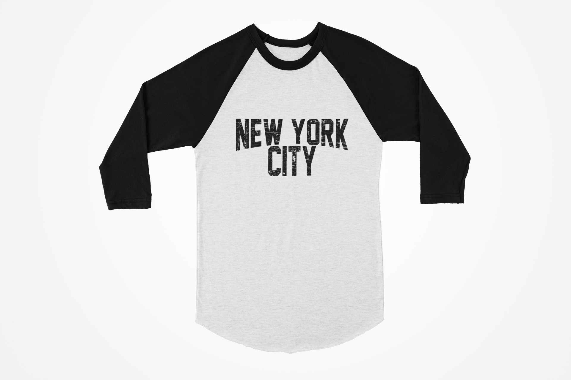 Men's New York City Raglan Tee NYC Novelty T-Shirt