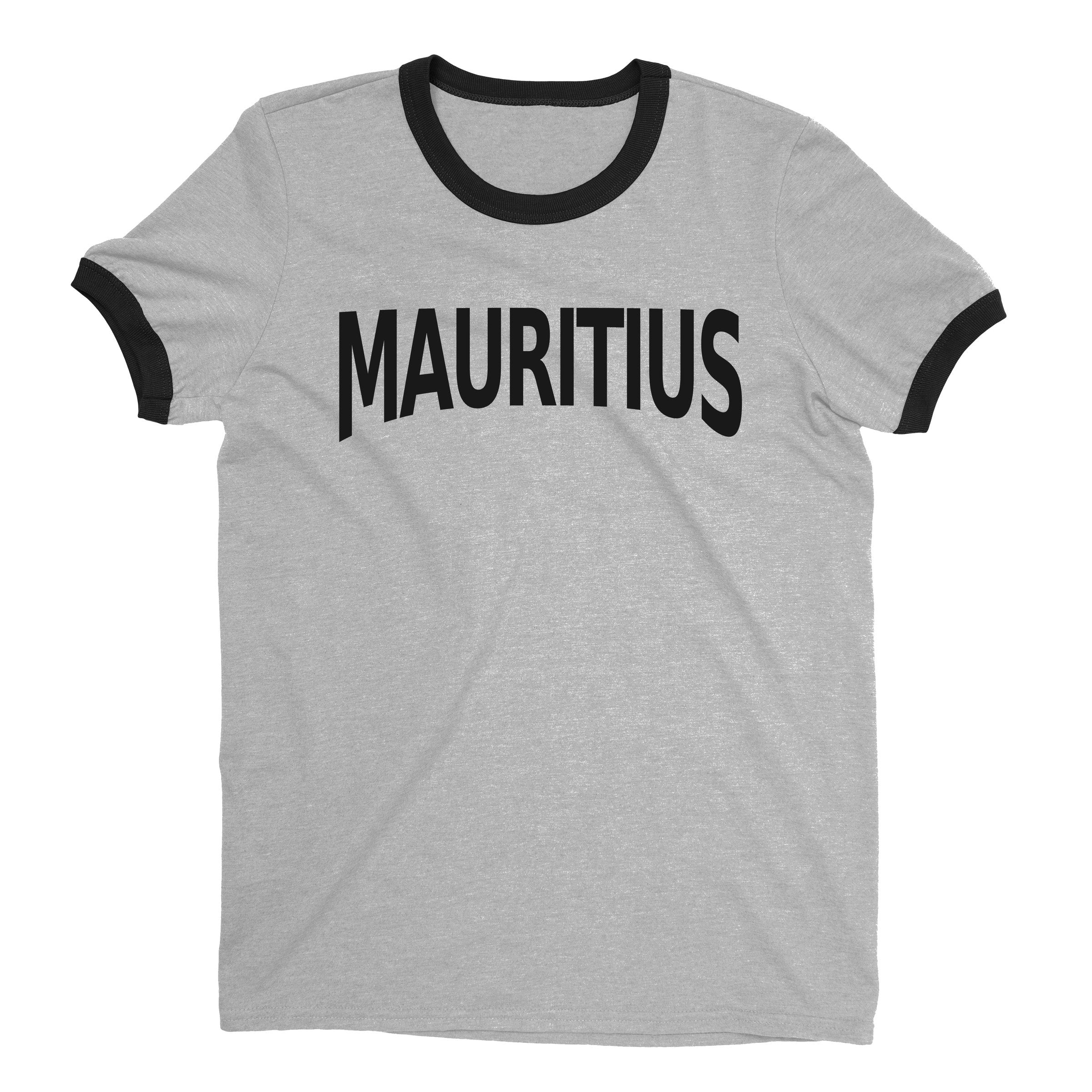 Mauritius Ringer Tee — Heather Gray