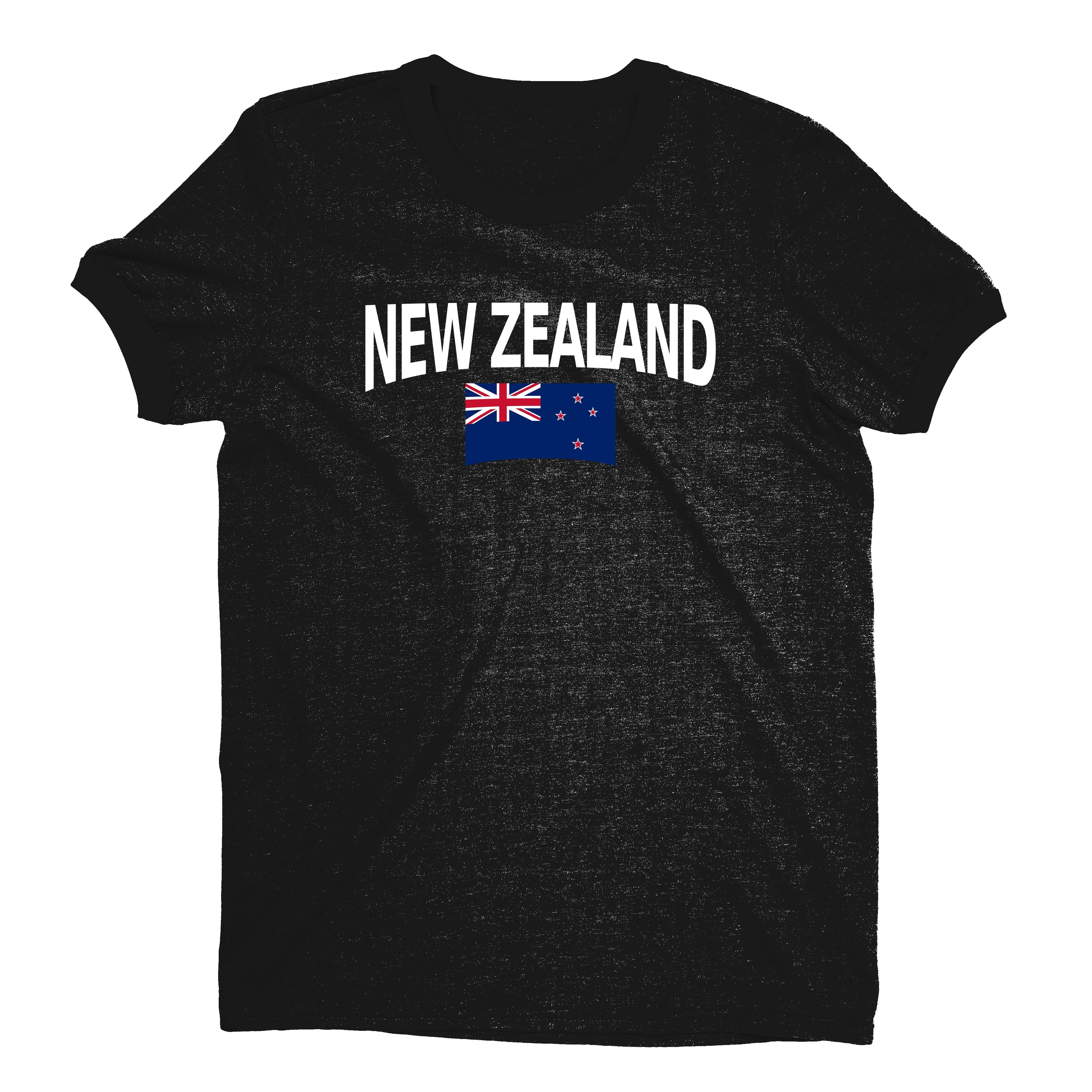 New Zealand World Cup Plain Tee Unisex T-Shirt -- NYC Factory - Black