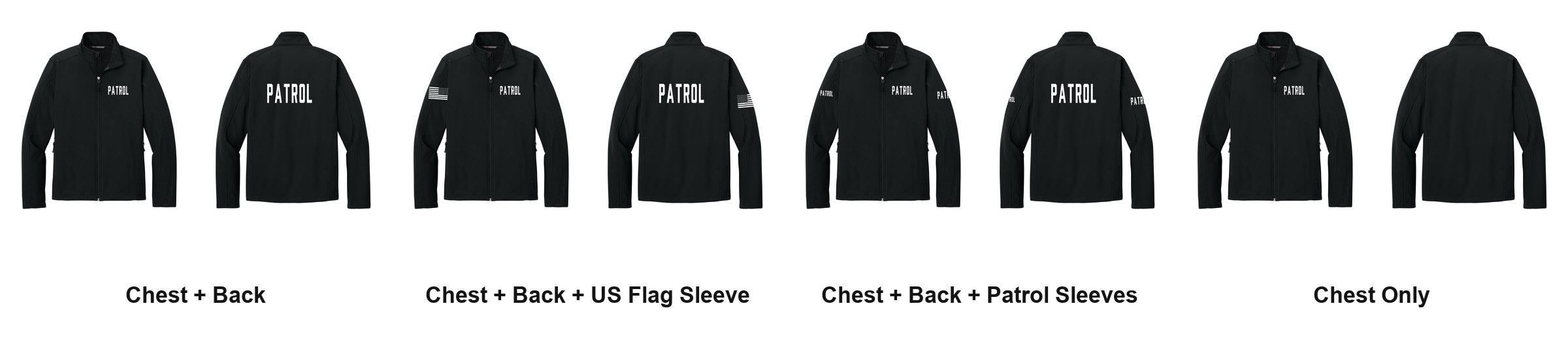 PATROL t-shirt print layouts