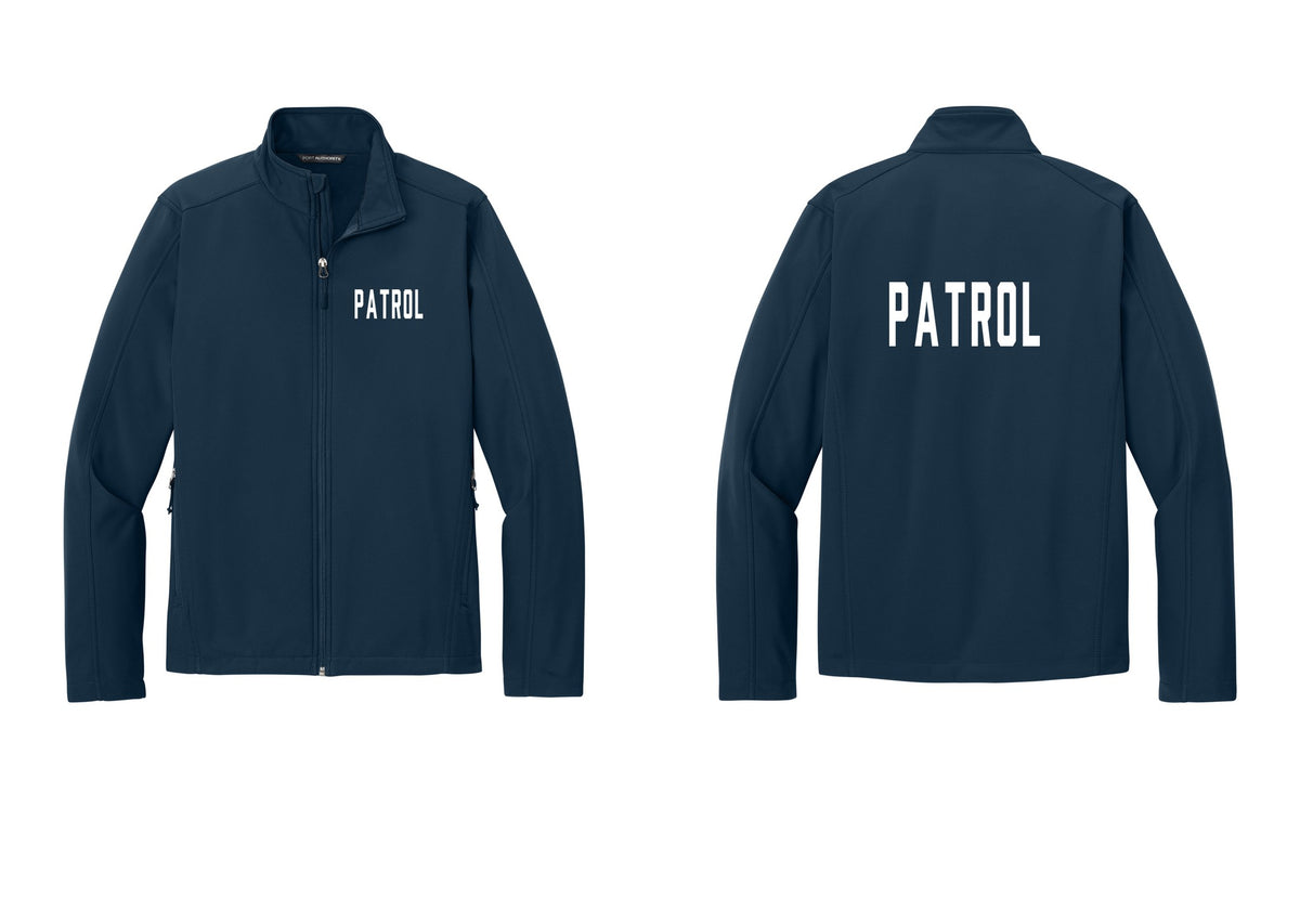 NYC Factory Patrol Soft Shell Jacket (Classic) - Chest + Back - Dress Blue Navy