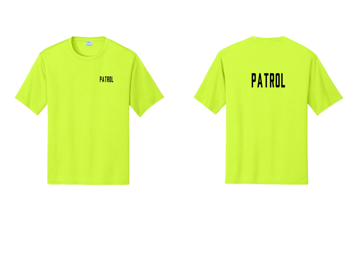 NYC Factory Patrol Performance T-Shirt (Classic) - Chest + Back - Neon Yellow