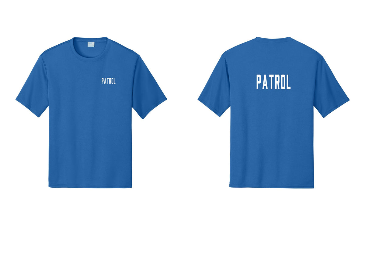 NYC Factory Patrol Performance T-Shirt (Classic) - Chest + Back - Royal