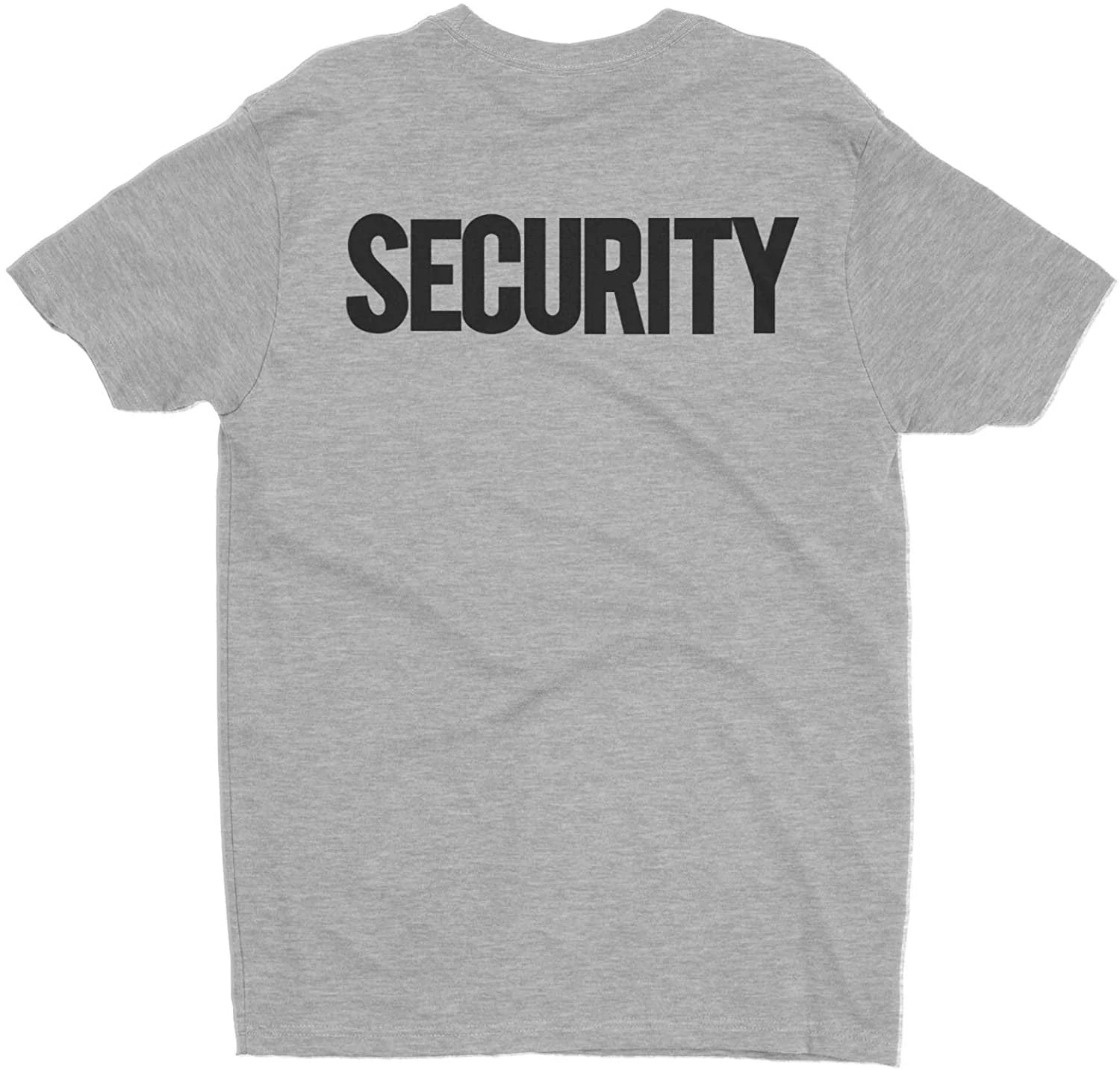 Men's Security T-Shirt (Premium Ringspun Cotton, Heather Gray/Black)