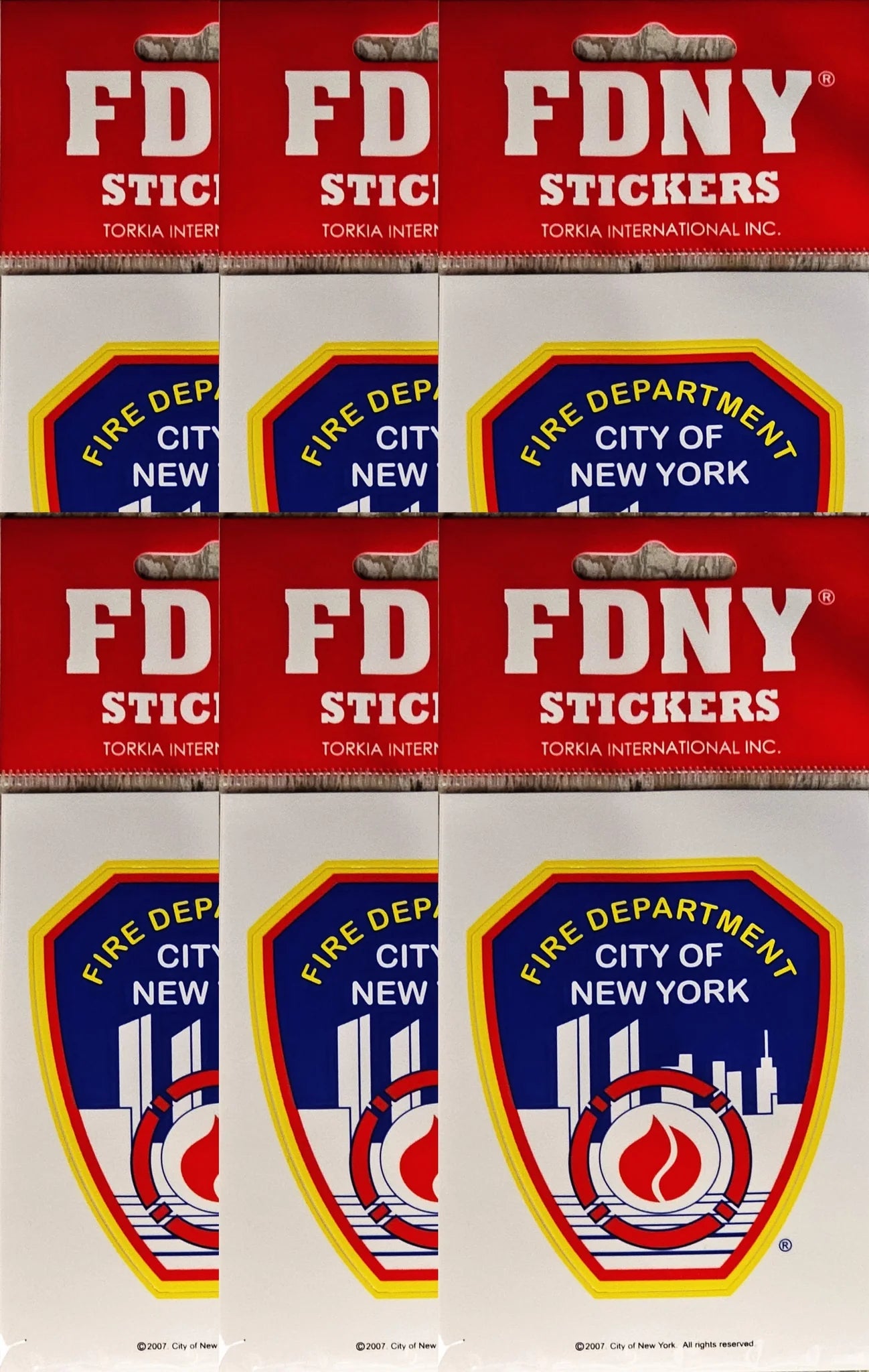 FDNY Car Window Sticker Officially Licensed Seal Decal Auto Bumper