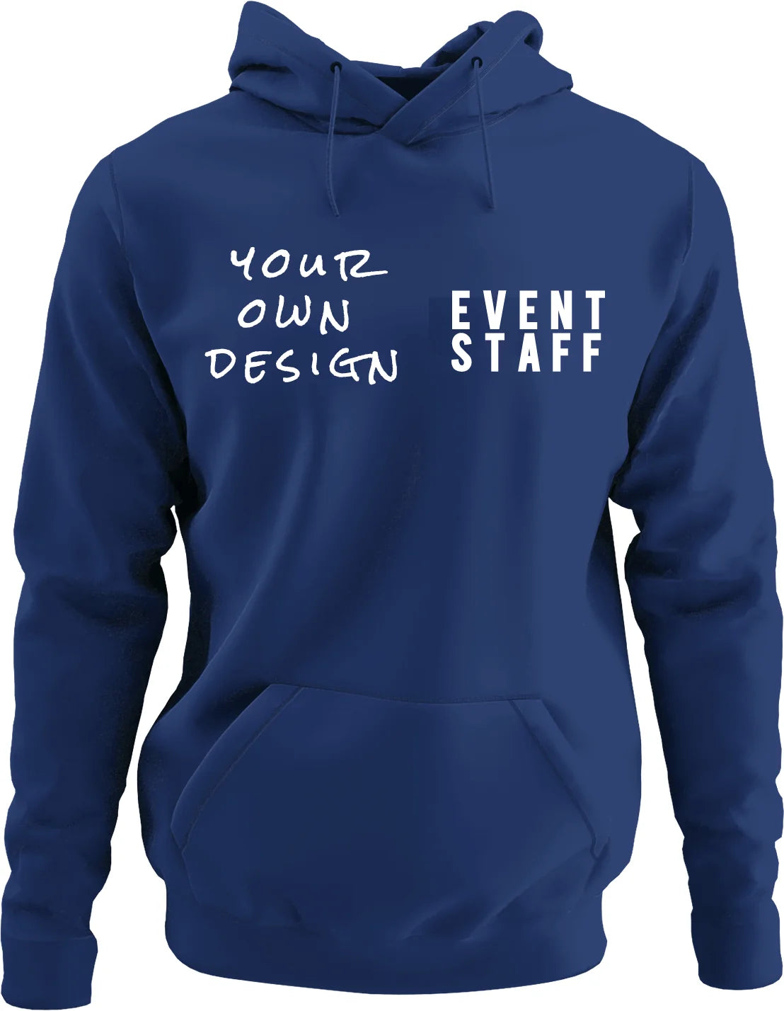 NYC FACTORY Mens EVENT STAFF Cotton Fleece Pullover Hoodie Sweatshirt - NYC Factory