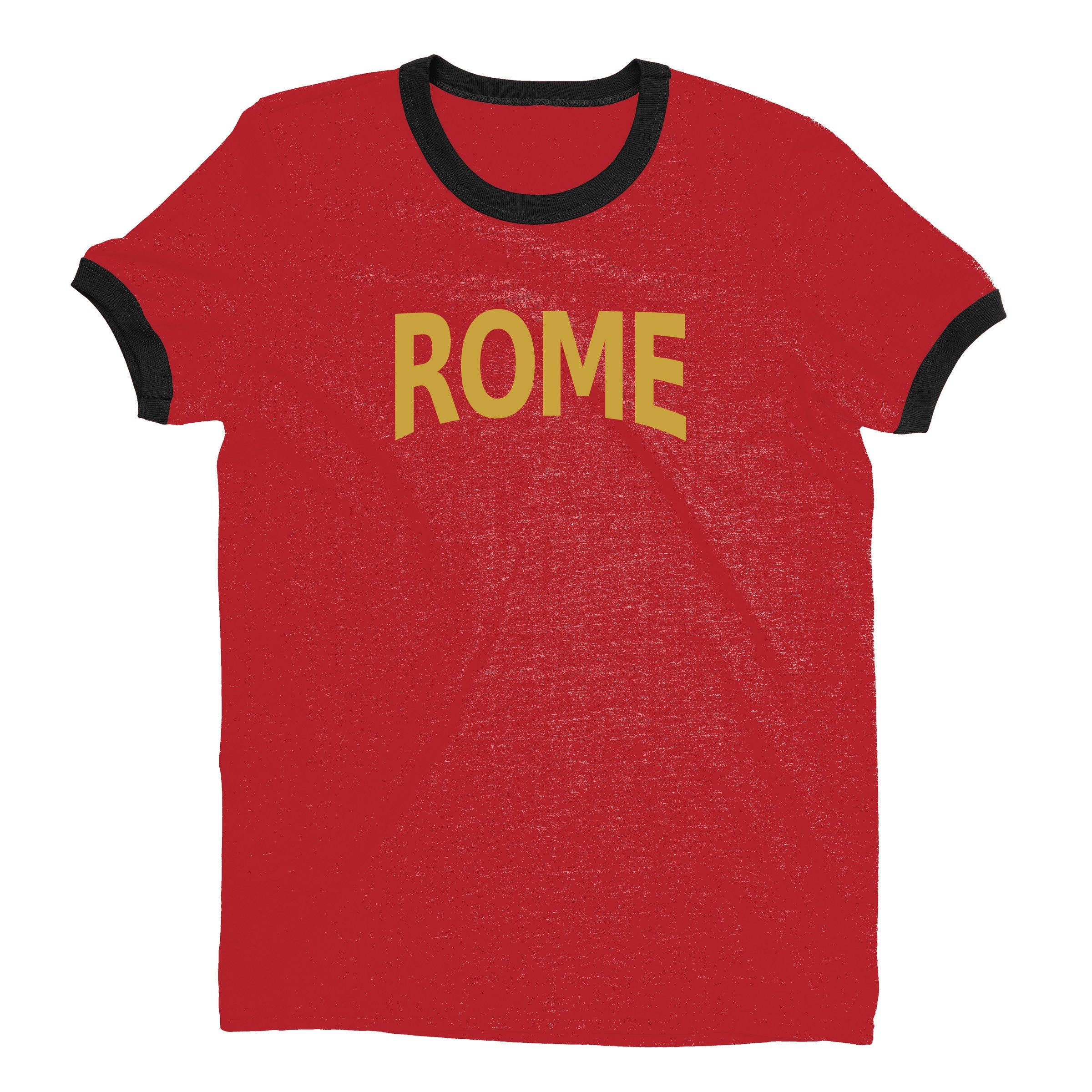 Rome Ringer Tee — Red