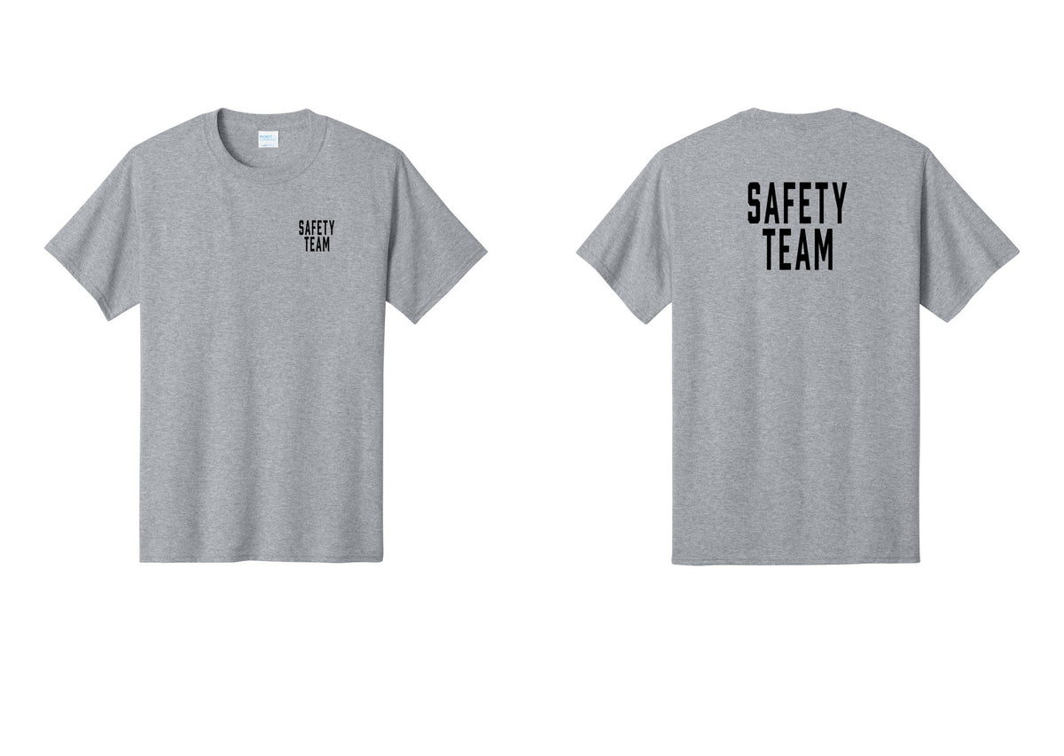 NYC Factory Safety Team T-Shirt for Events, Venues & Volunteers (Classic) - Chest + Back - Athletic Heather