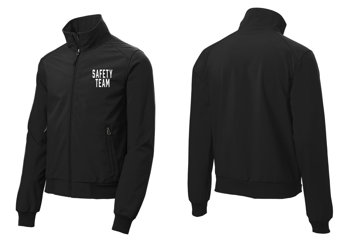 NYC Factory Safety Team Soft Shell Bomber Jacket (Classic) - Chest Only - Black