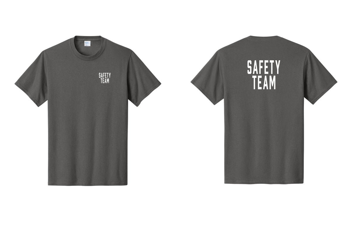 NYC Factory Safety Team T-Shirt for Events, Venues & Volunteers (Classic) - Chest + Back - Charcoal