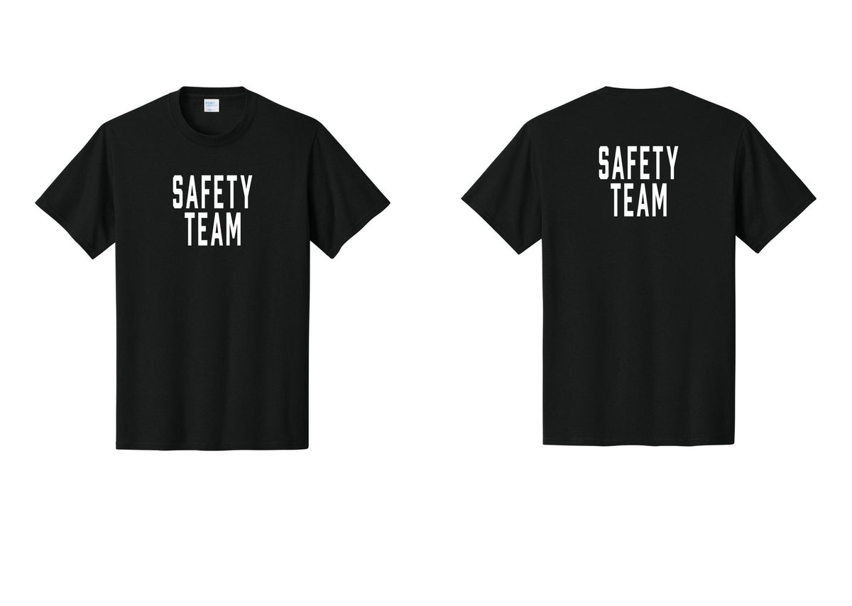 NYC Factory Safety Team T-Shirt for Events, Venues & Volunteers (Classic) - Front + Back - Black