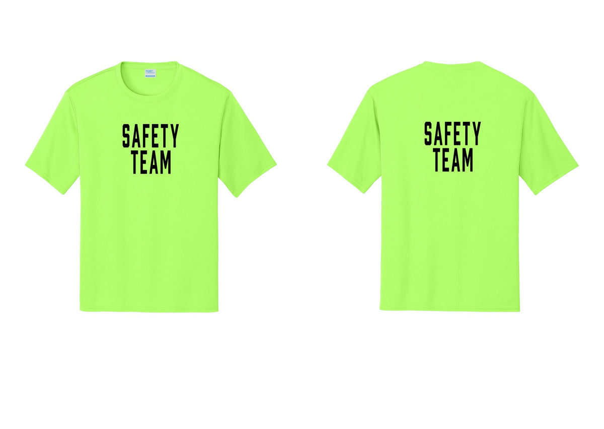 NYC Factory Safety Team Performance T-Shirt (Classic) - Front + Back - Neon Green