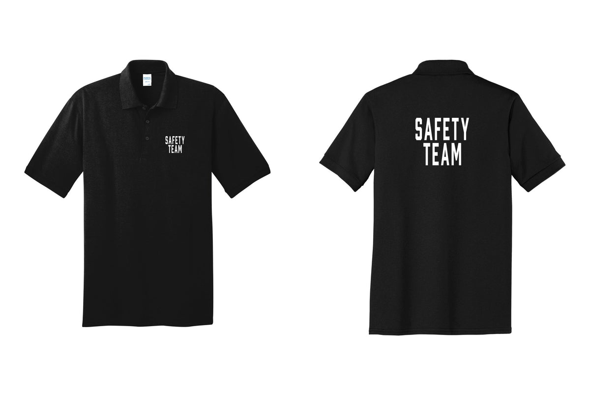 NYC Factory Safety Team Polo Shirt (Classic) - Chest + Back - Black