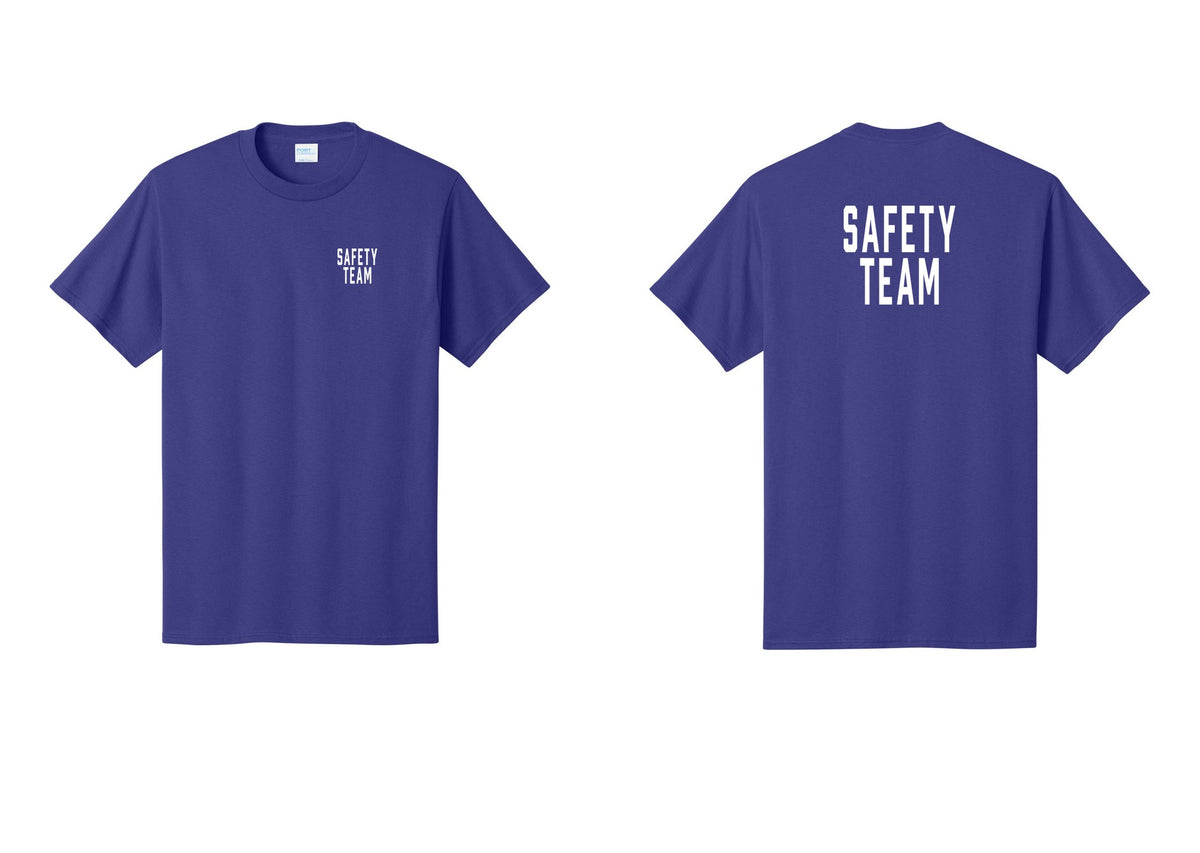 NYC Factory Safety Team T-Shirt for Events, Venues & Volunteers (Classic) - Chest + Back - Purple
