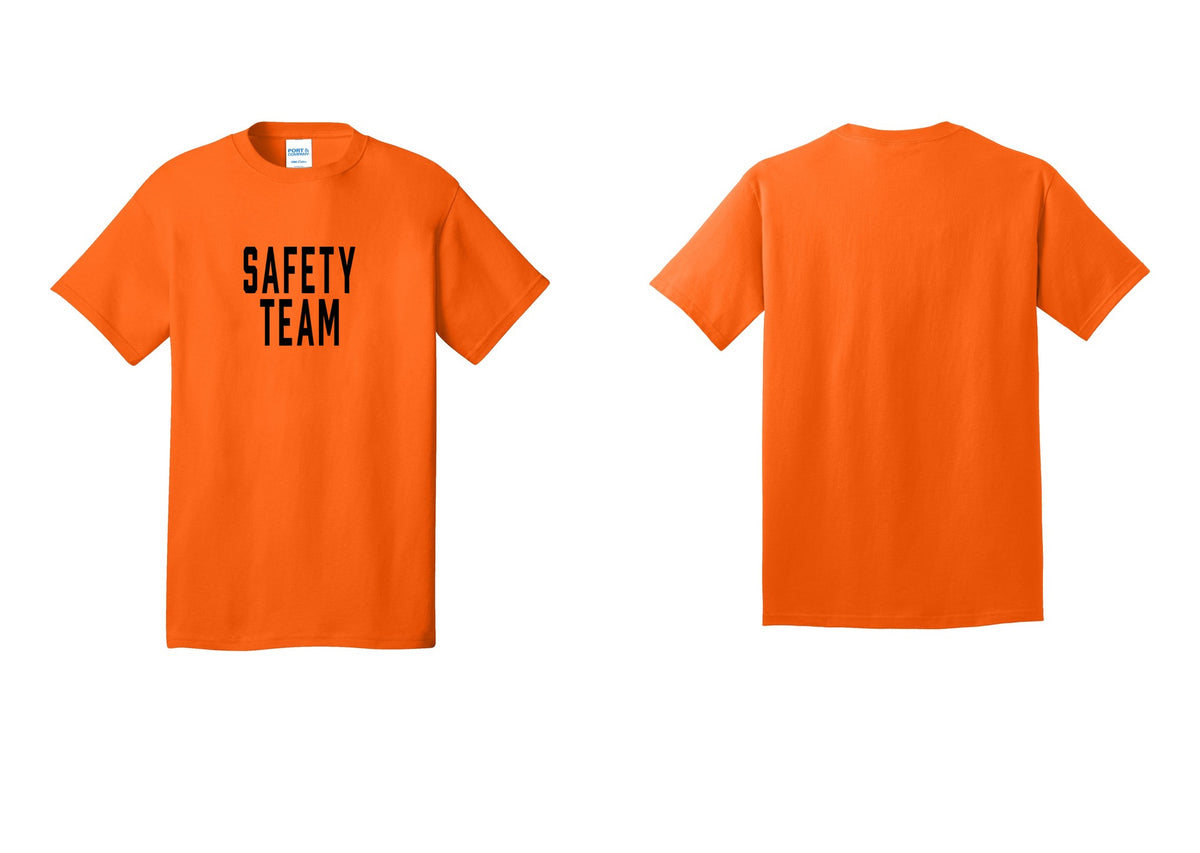 NYC Factory Safety Team T-Shirt for Events, Venues & Volunteers (Classic) - Front Only - Safety Orange