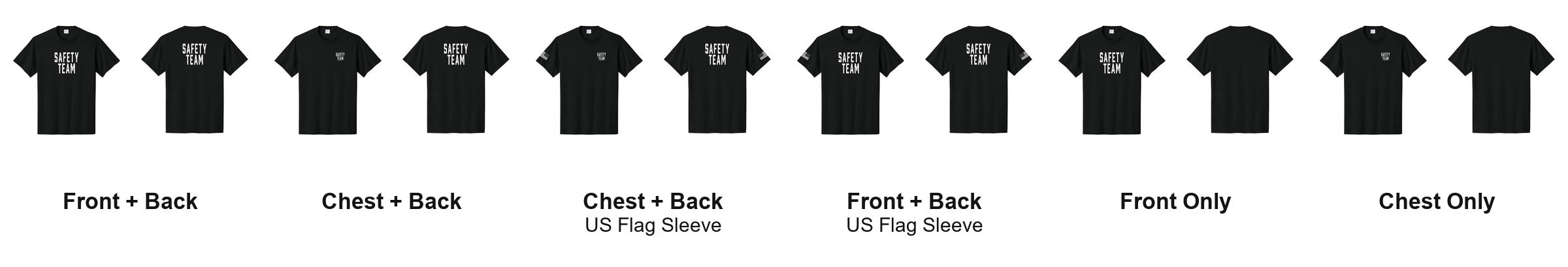 SAFETY TEAM print layouts
