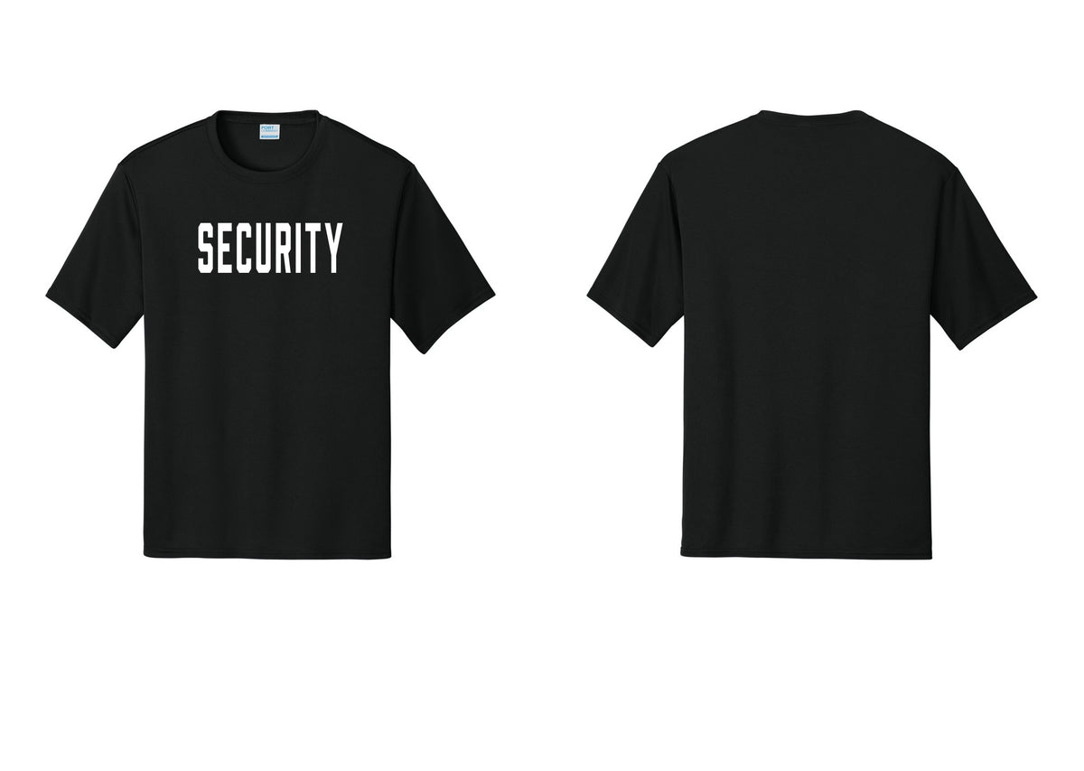NYC Factory Security Performance T-Shirt (Classic) - Front Only - Black