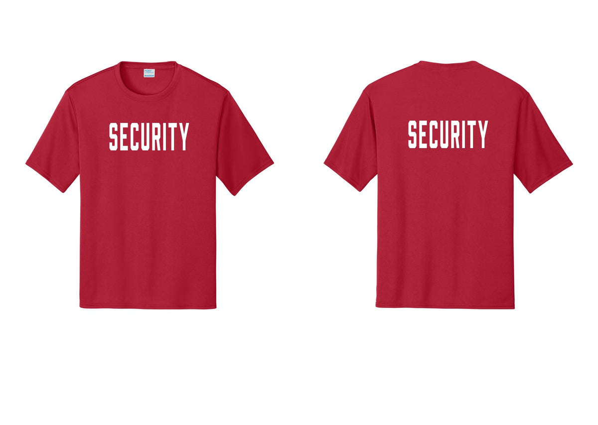 NYC Factory Security Performance T-Shirt (Classic) - Front + Back - Red