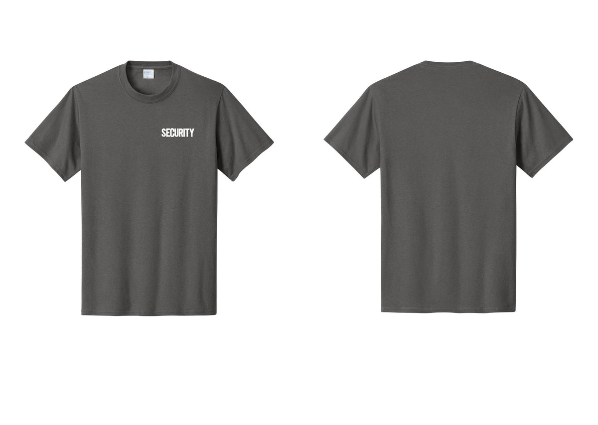 NYC Factory Men's Security Cotton T-Shirt - Chest Only - Charcoal