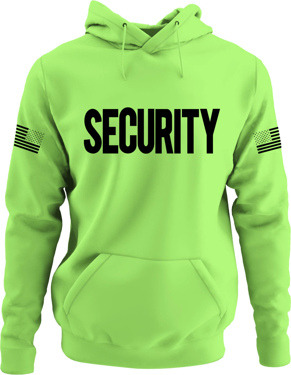 Mens Security Fleece Pullover Hoodie Sweatshirt USA Flag Sleeve Prints