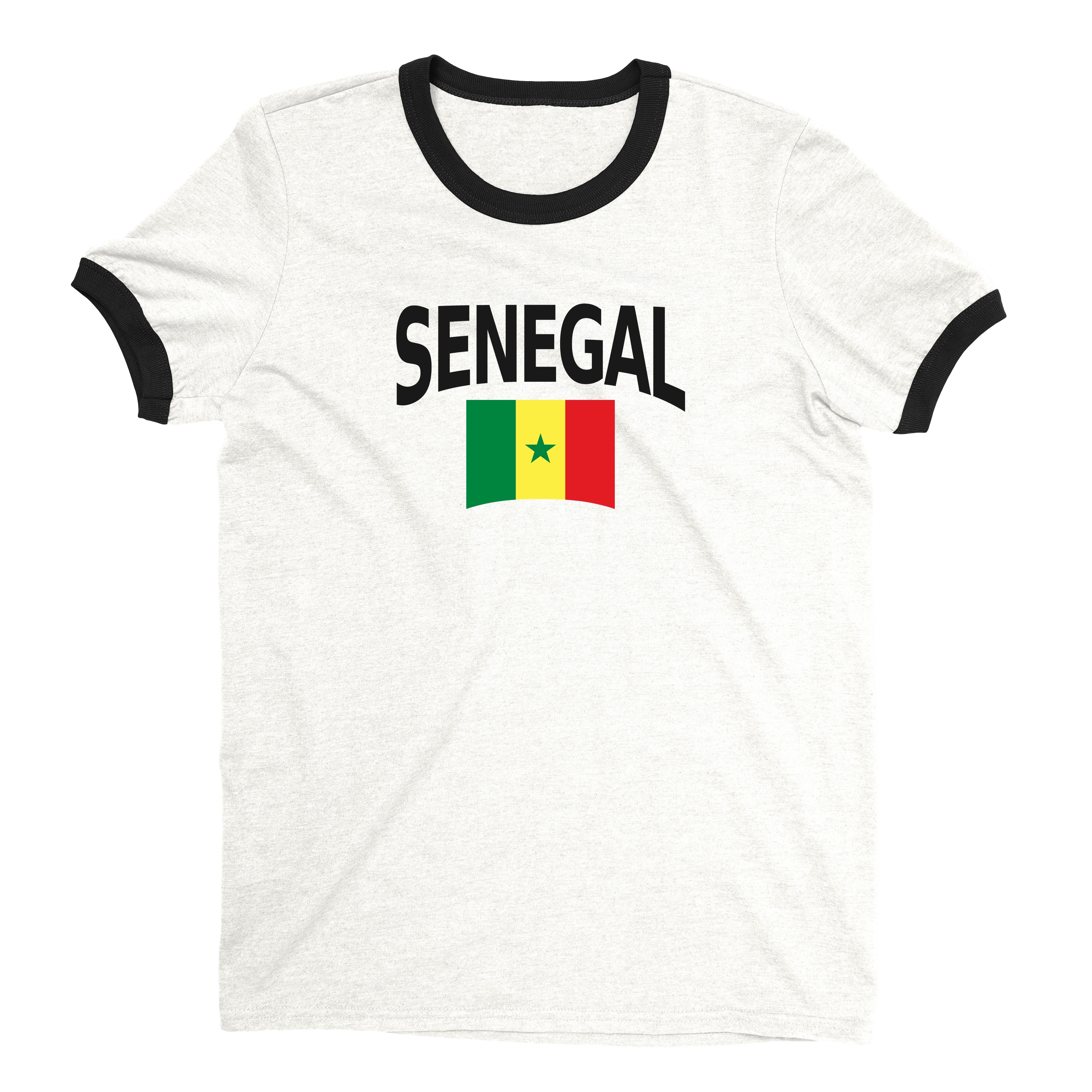 Senegal World Cup Ringer Tee Unisex T-Shirt -- NYC Factory