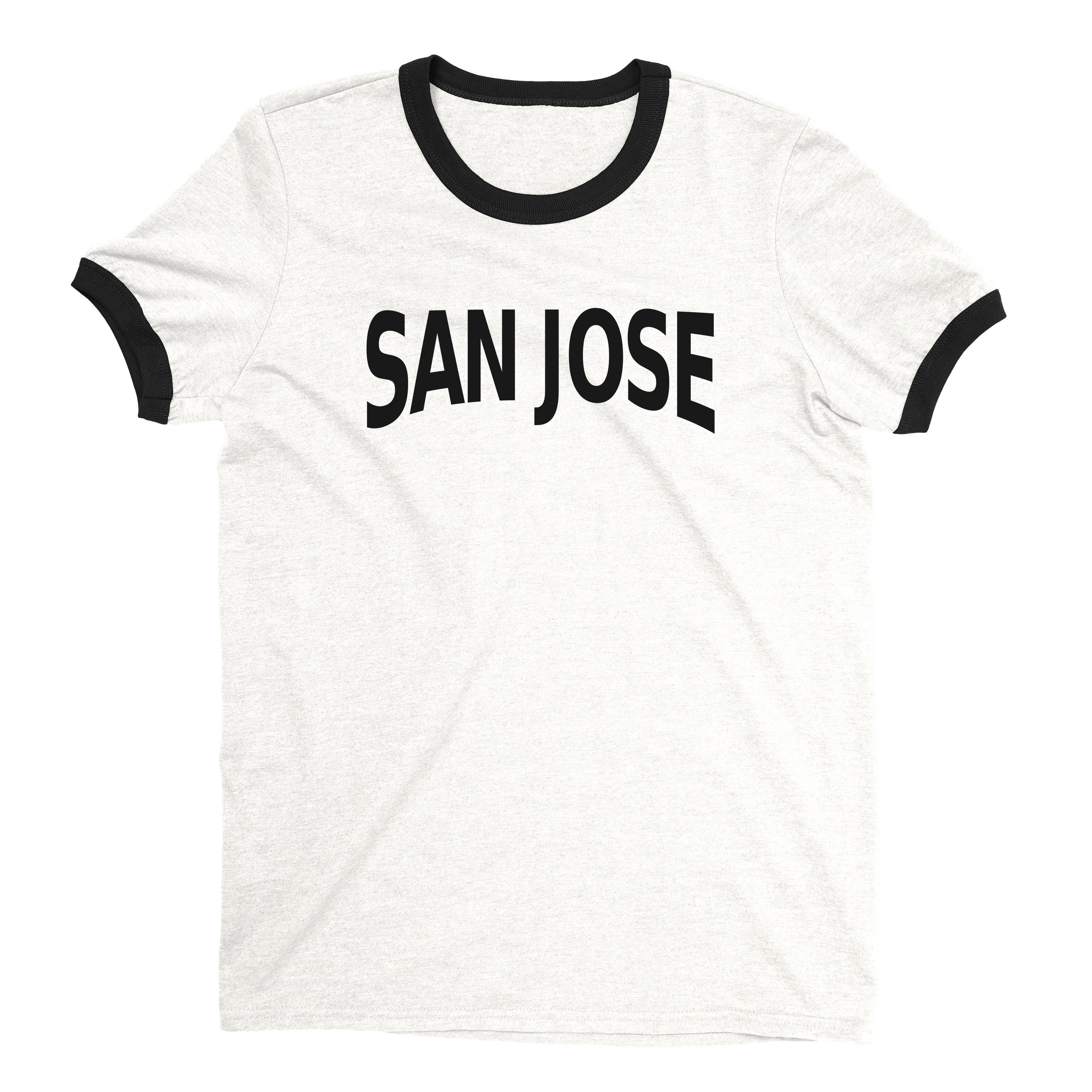 San Jose Ringer Tee — White