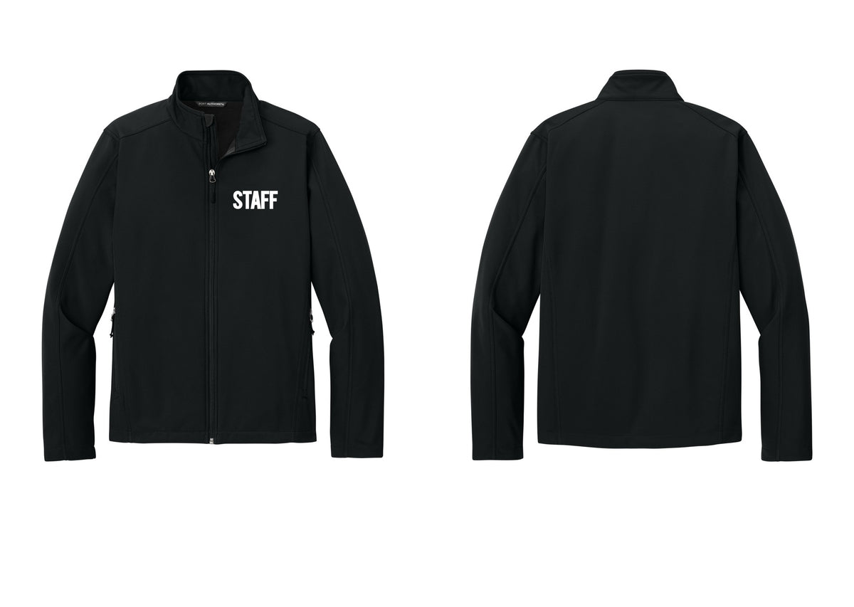NYC Factory Staff Soft Shell Jacket (Bold) - Chest Only - Black