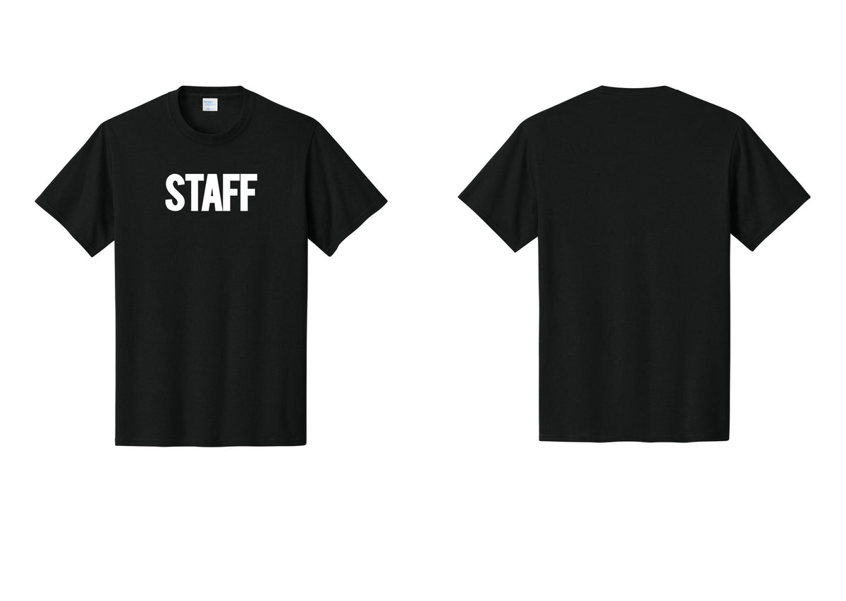 NYC Factory Staff T-Shirt, Bold Lettering - Front Only - Black