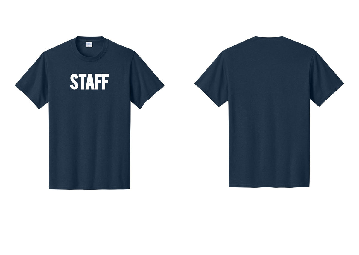 NYC Factory Staff T-Shirt, Bold Lettering - Front Only - Navy