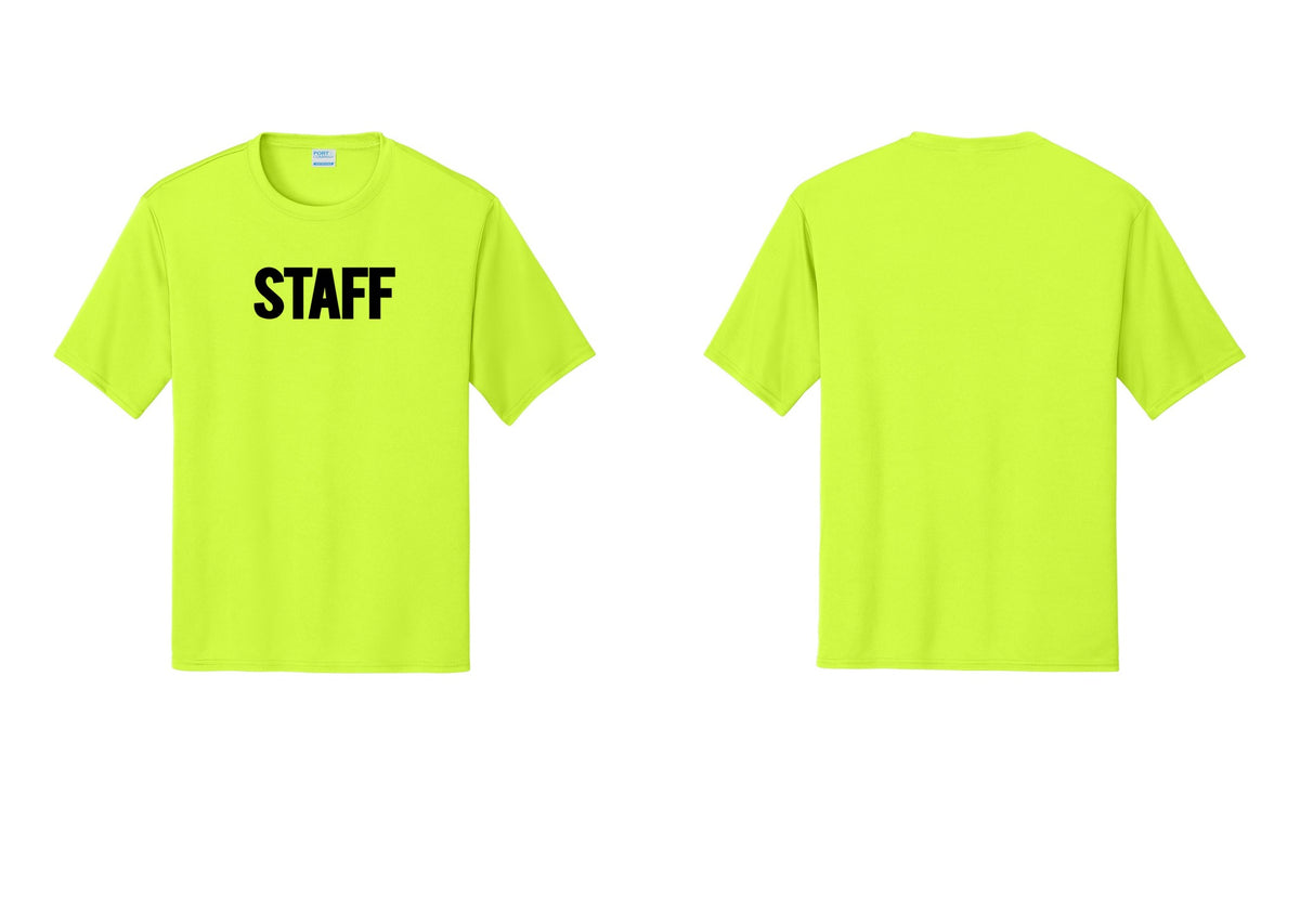 NYC Factory Staff Performance T-Shirt (Bold) - Front Only - Neon Yellow
