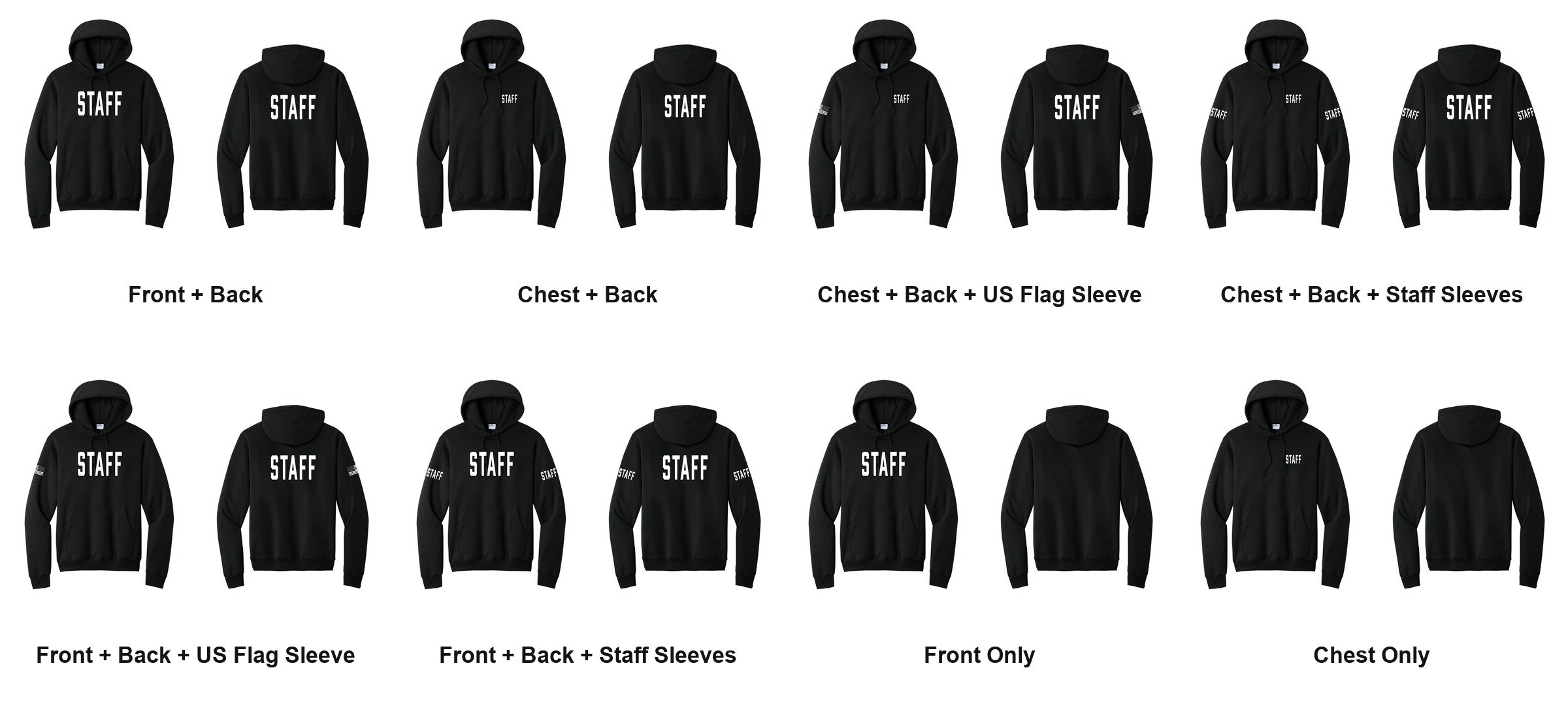 STAFF print layouts