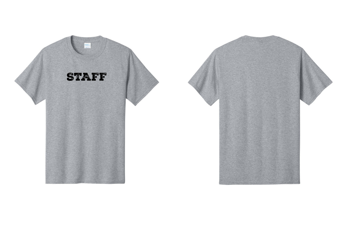 NYC Factory Staff T-Shirt, Rustic Lettering - Front Only - Athletic Heather