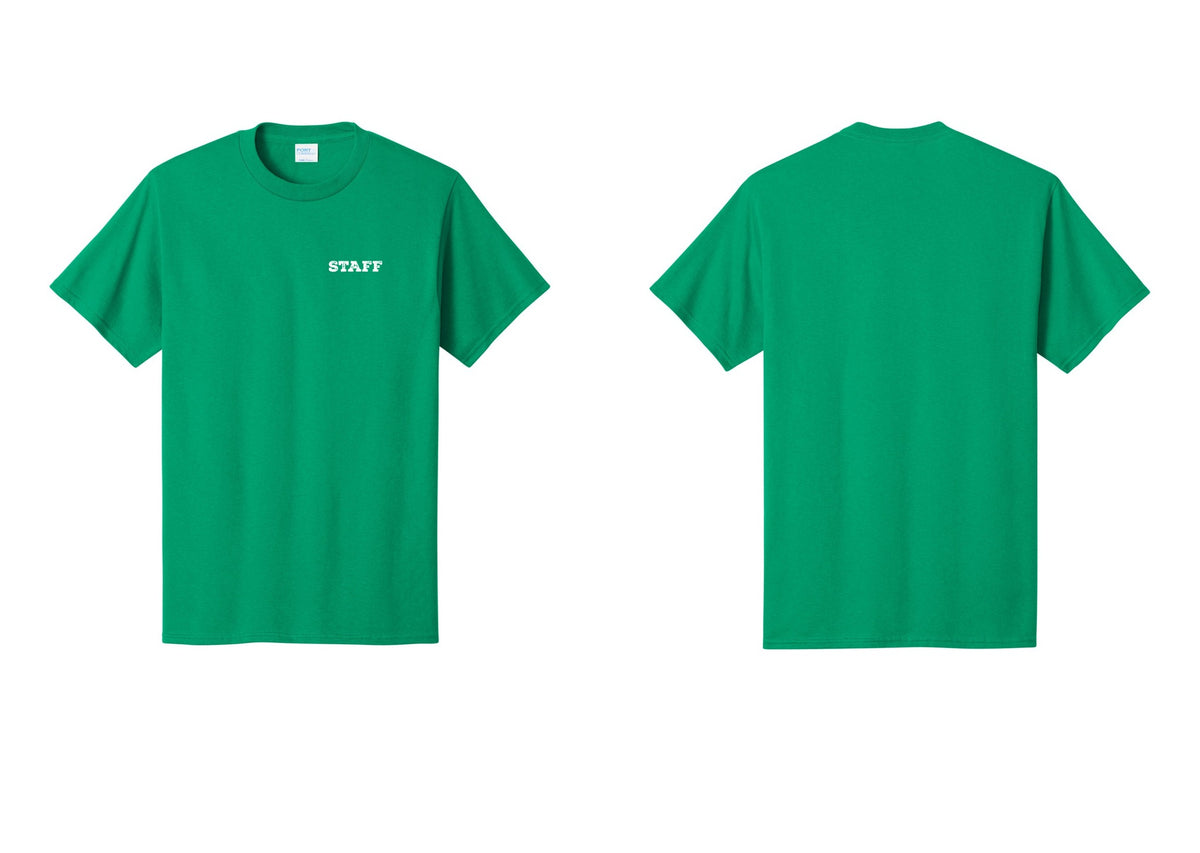 NYC Factory Staff T-Shirt, Rustic Lettering - Chest Only - Kelly